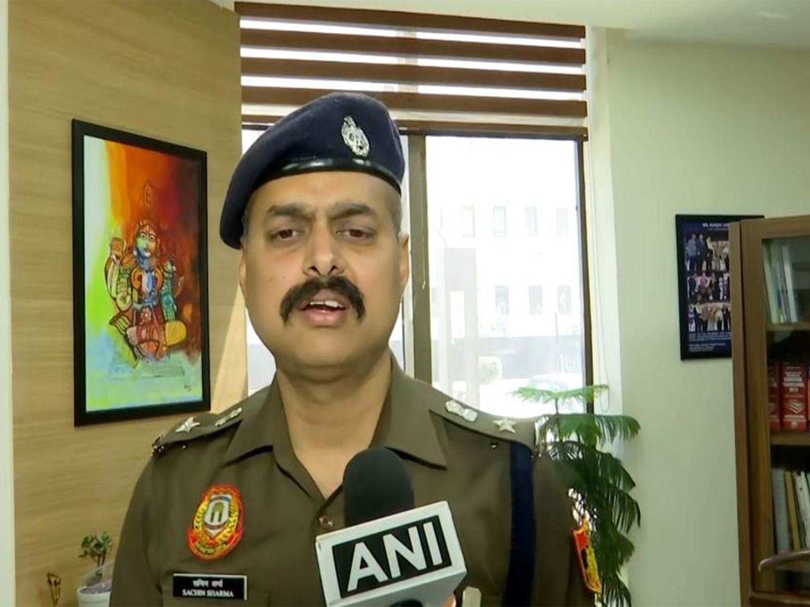DCP Sachin Sharma giving inputs on Peeragarhi murder case (Photo/ANI)