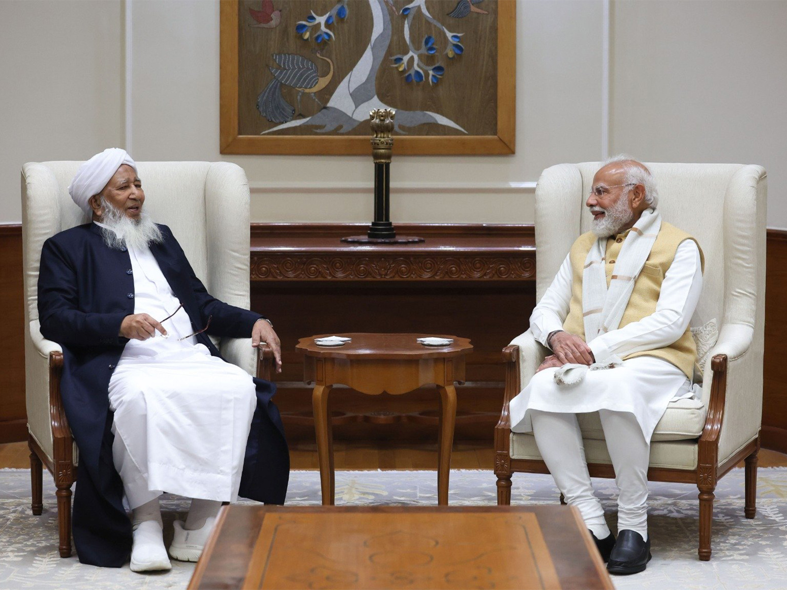 PM Modi meets Grand Mufti Sheikh Abubakr Ahmad (Photo/X@narendramodi)