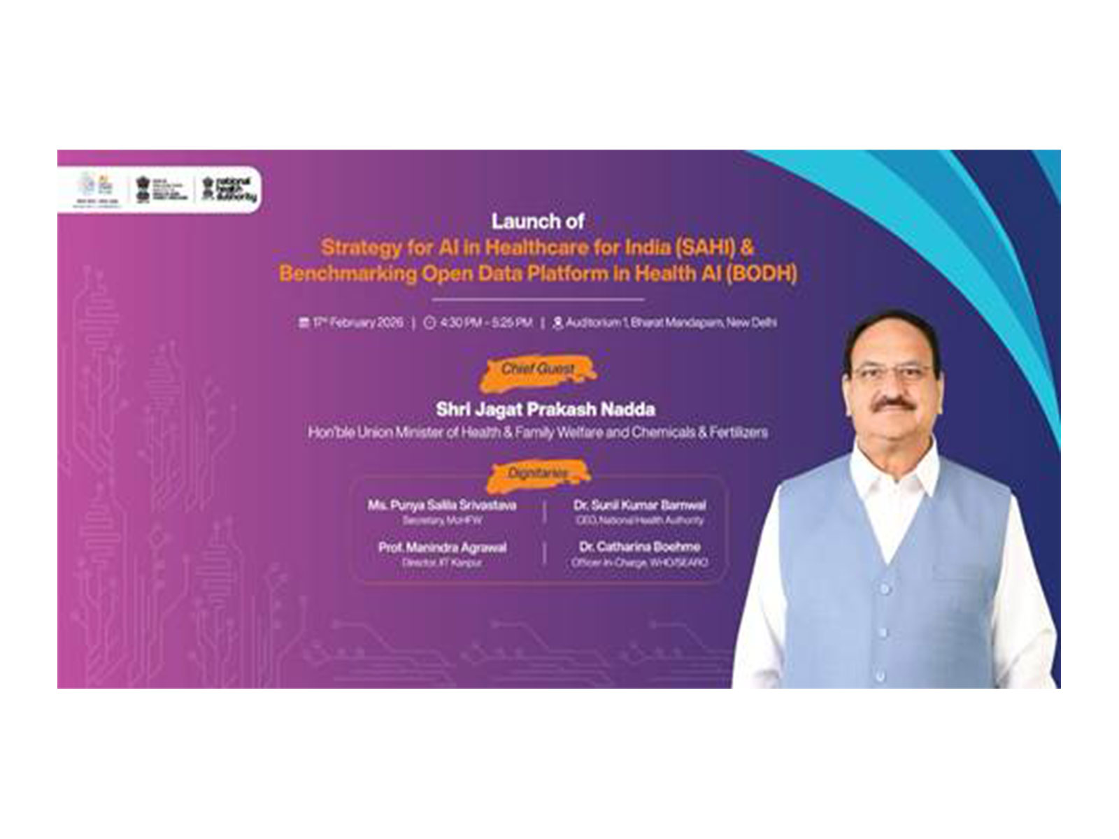 Union Minister JP Nadda to launch SAHI and BODH initiative (Photo/PIB) Union Minister JP Nadda to launch SAHI and BODH initiative (Photo/PIB)