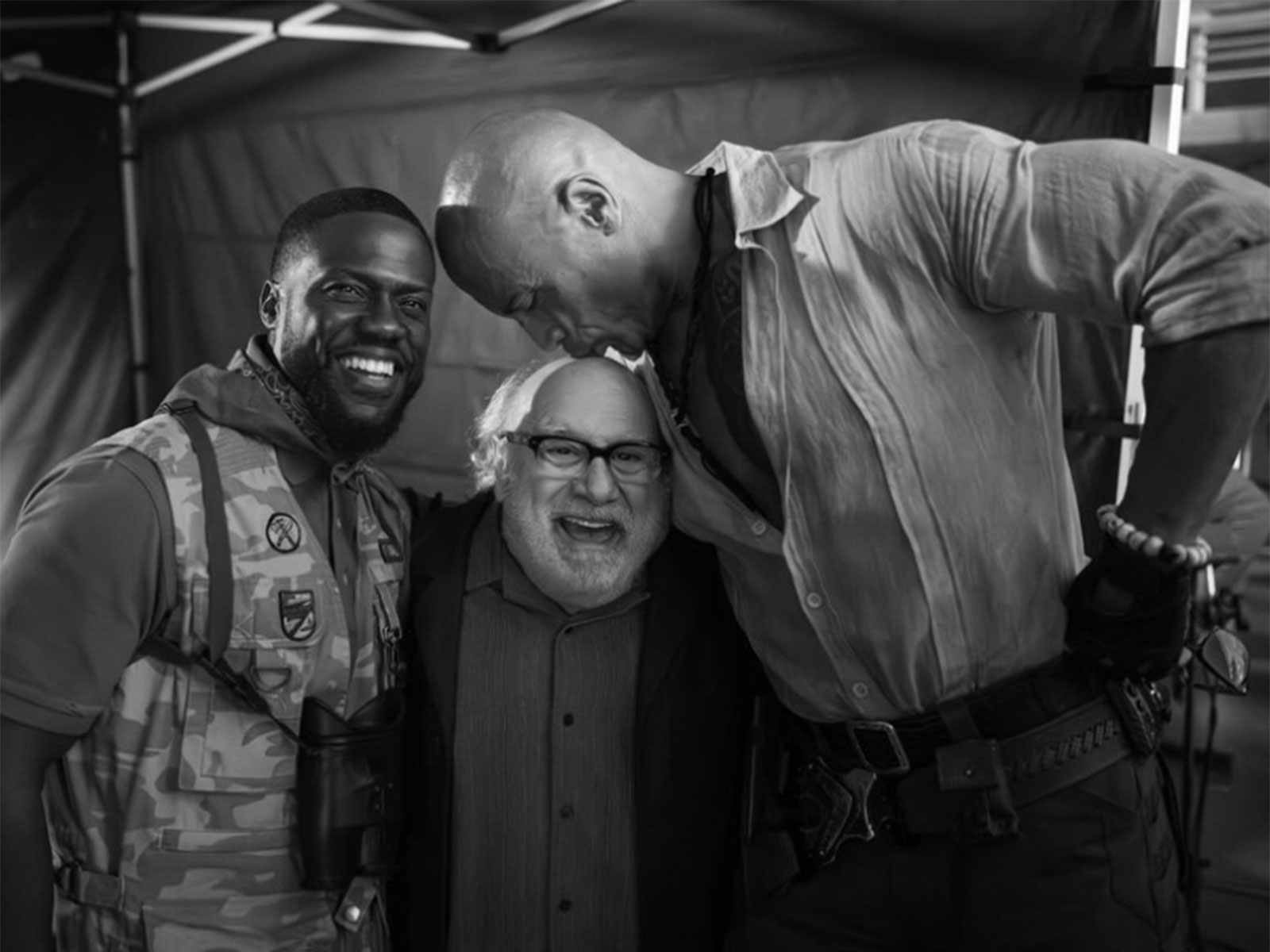 Kevin Hart, Danny DeVito, Dwayne Johnson (Photo/Instagram/@therock) Kevin Hart, Danny DeVito, Dwayne Johnson (Photo/Instagram/@therock)