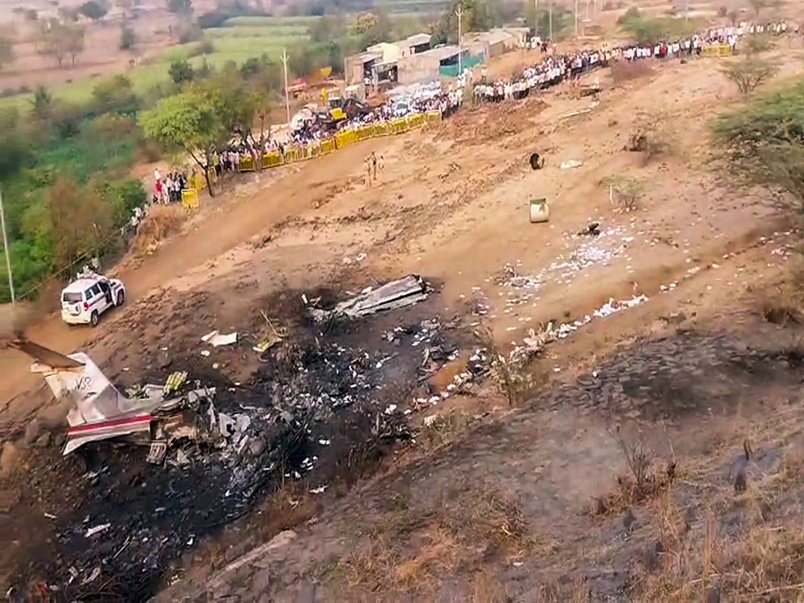 Visual of the accident site in Baramati (File Photo/ANI)