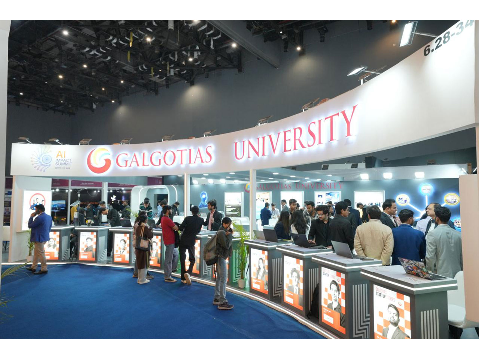 Galgotias University Pavilion at AI Impact Summit 2026, Bharat Mandapam, New Delhi