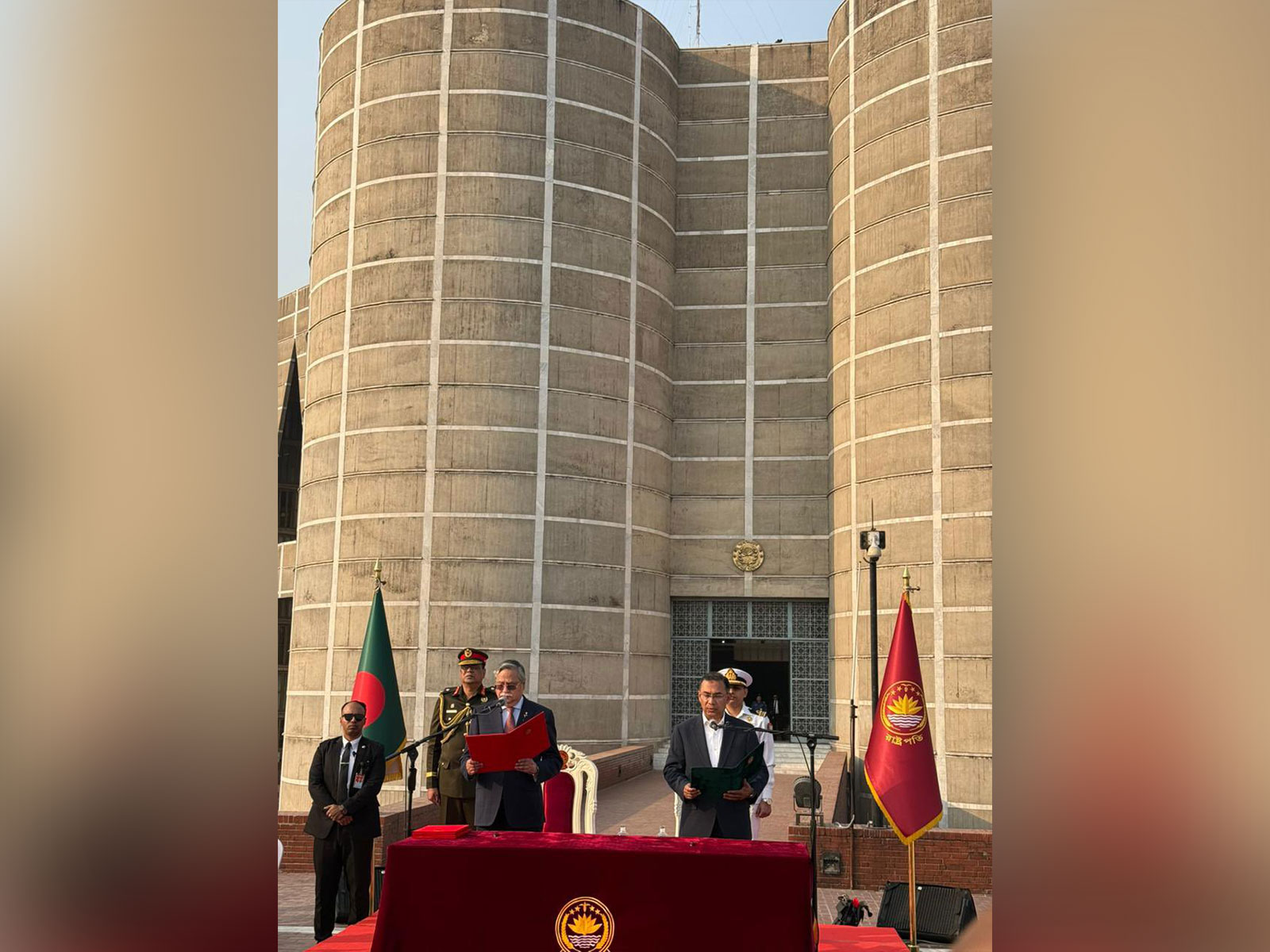 Tarique Rahman takes oath as Bangladesh’s Prime Minister at the South Plaza of the National Parliament Building in Dhaka (Photo: X/@hamidullah_riaz) Tarique Rahman takes oath as Bangladesh’s Prime Minister at the South Plaza of the National Parliament Building in Dhaka (Photo: X/@hamidullah_riaz)