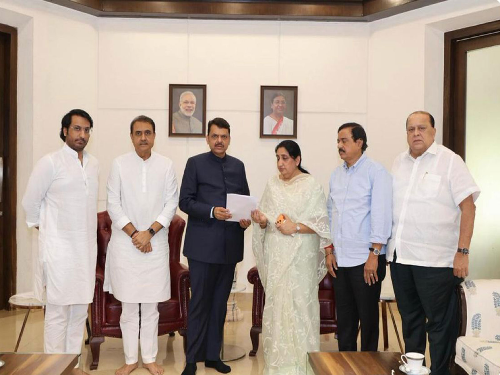 NCP submits memorandum demanding CBI probe into Ajit Pawar's death to Maharashtra CM Devendra Fadnavis (Photo/NCP)