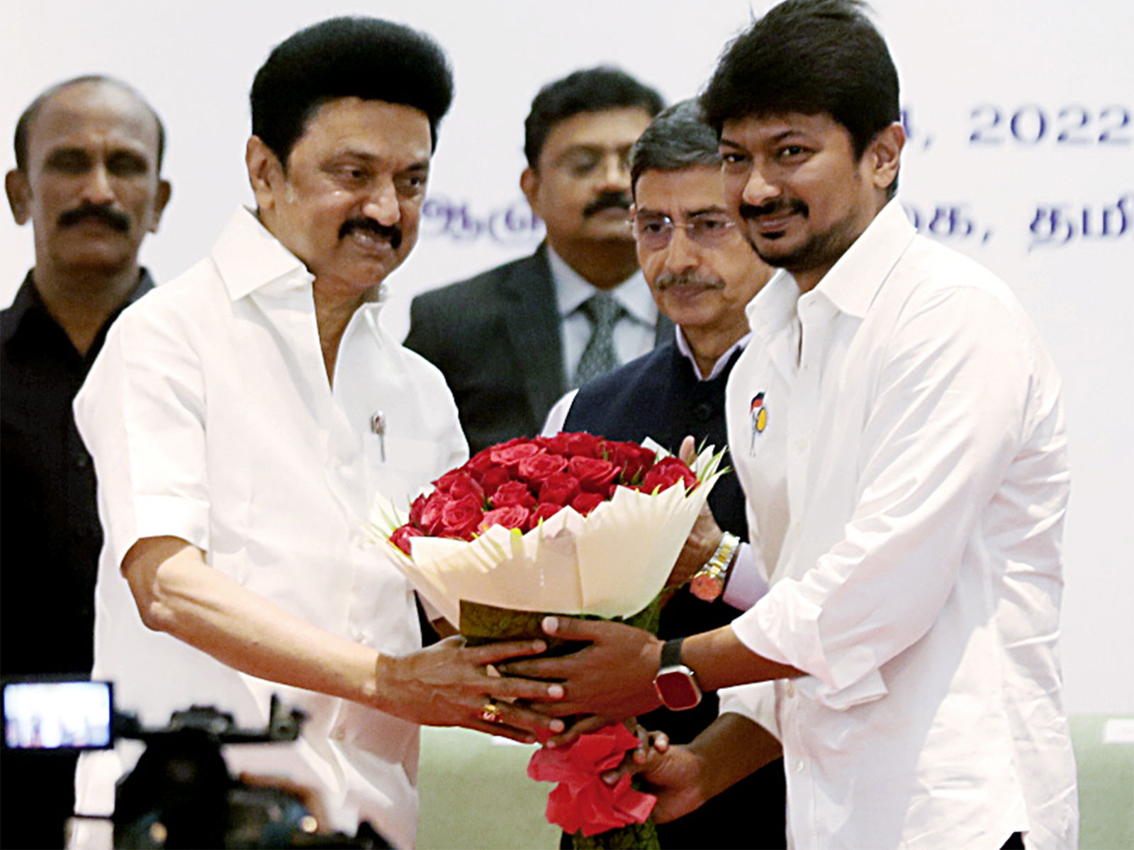 Tamil Nadu Chief Minister MK Stalin and Tamil Nadu Deputy Chief Minister, Udhayanidhi Stalin (File Photo/ANI )     
