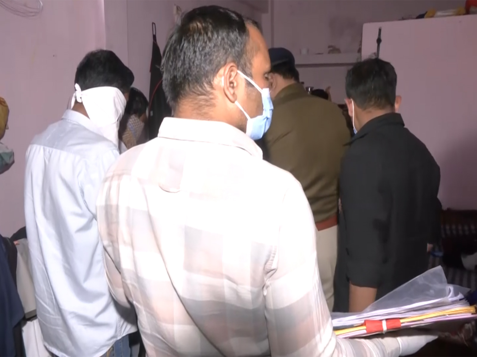 Indore Police recreating the crime scene (Photo/ANI) Indore Police recreating the crime scene (Photo/ANI)