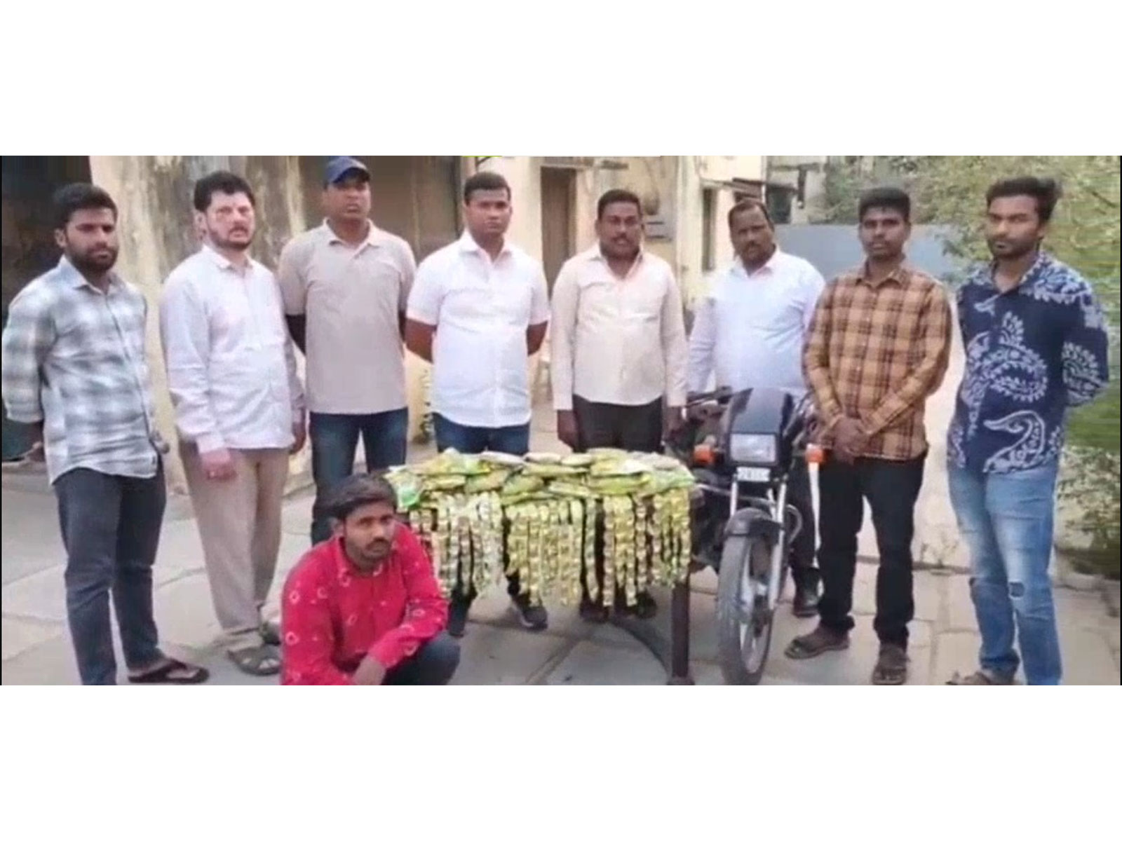 Police arrested one man for selling ganja in Hyderabad (Photo/Excise Police) Police arrested one man for selling ganja in Hyderabad (Photo/Excise Police)
