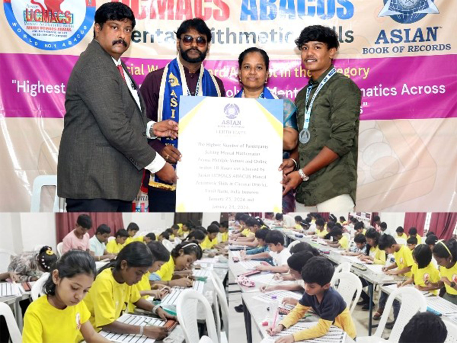 Chennai Junior UCMACS Abacus Mental Arithmetic Skills Sets Asian Book of Records 