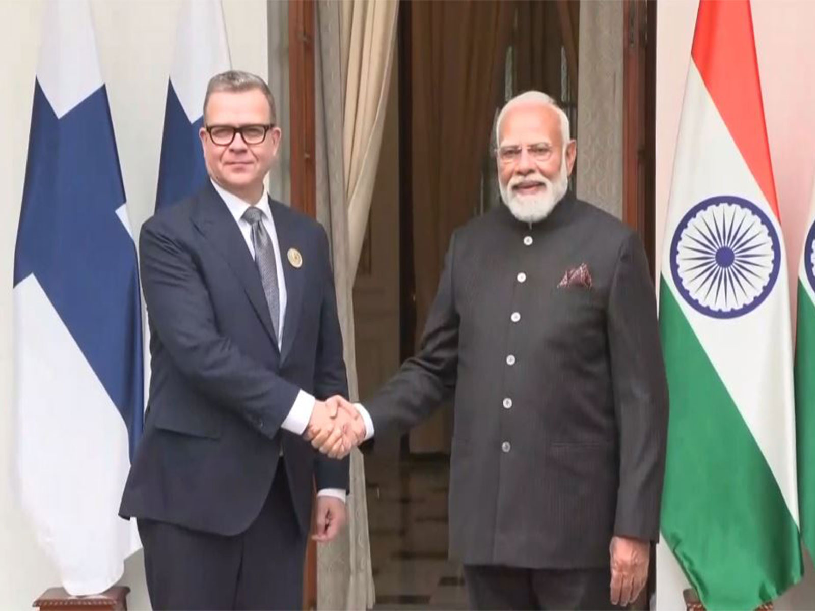 PM Modi meets Finnish counterpart Petteri Orpo (Photo/DD) PM Modi meets Finnish counterpart Petteri Orpo (Photo/DD)