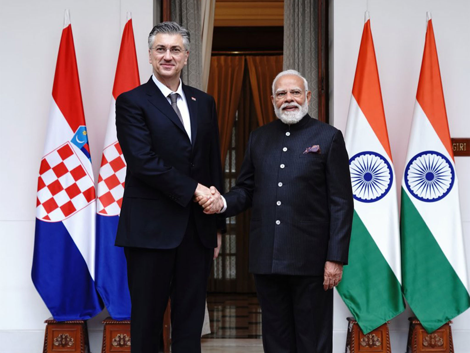Prime Minister Narendra Modi and Croatia PM Andrej Plencovic. (Photo/@MEAIndia) Prime Minister Narendra Modi and Croatia PM Andrej Plencovic. (Photo/@MEAIndia)