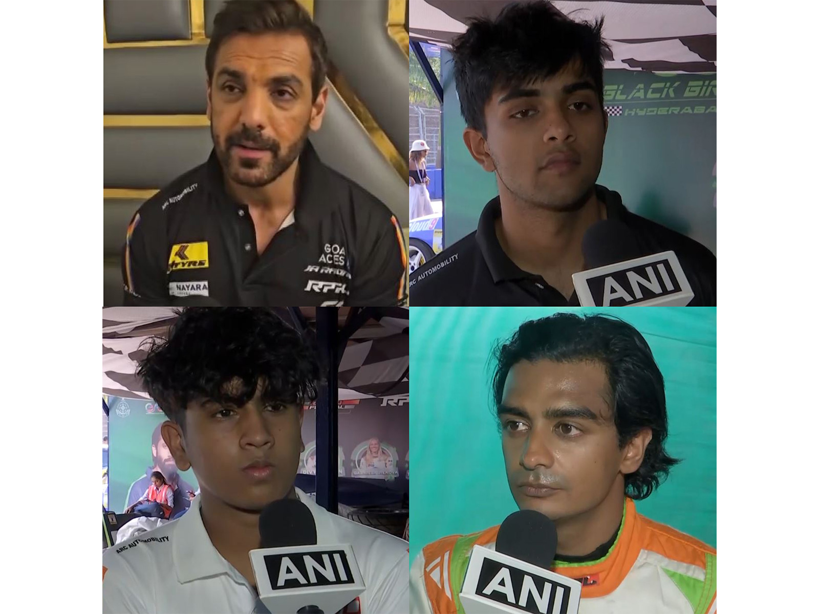 L-R John Abraham, Divy Nandan, Ishaan Madesh and Roul Hyman (Photo/ANI) L-R John Abraham, Divy Nandan, Ishaan Madesh and Roul Hyman (Photo/ANI)