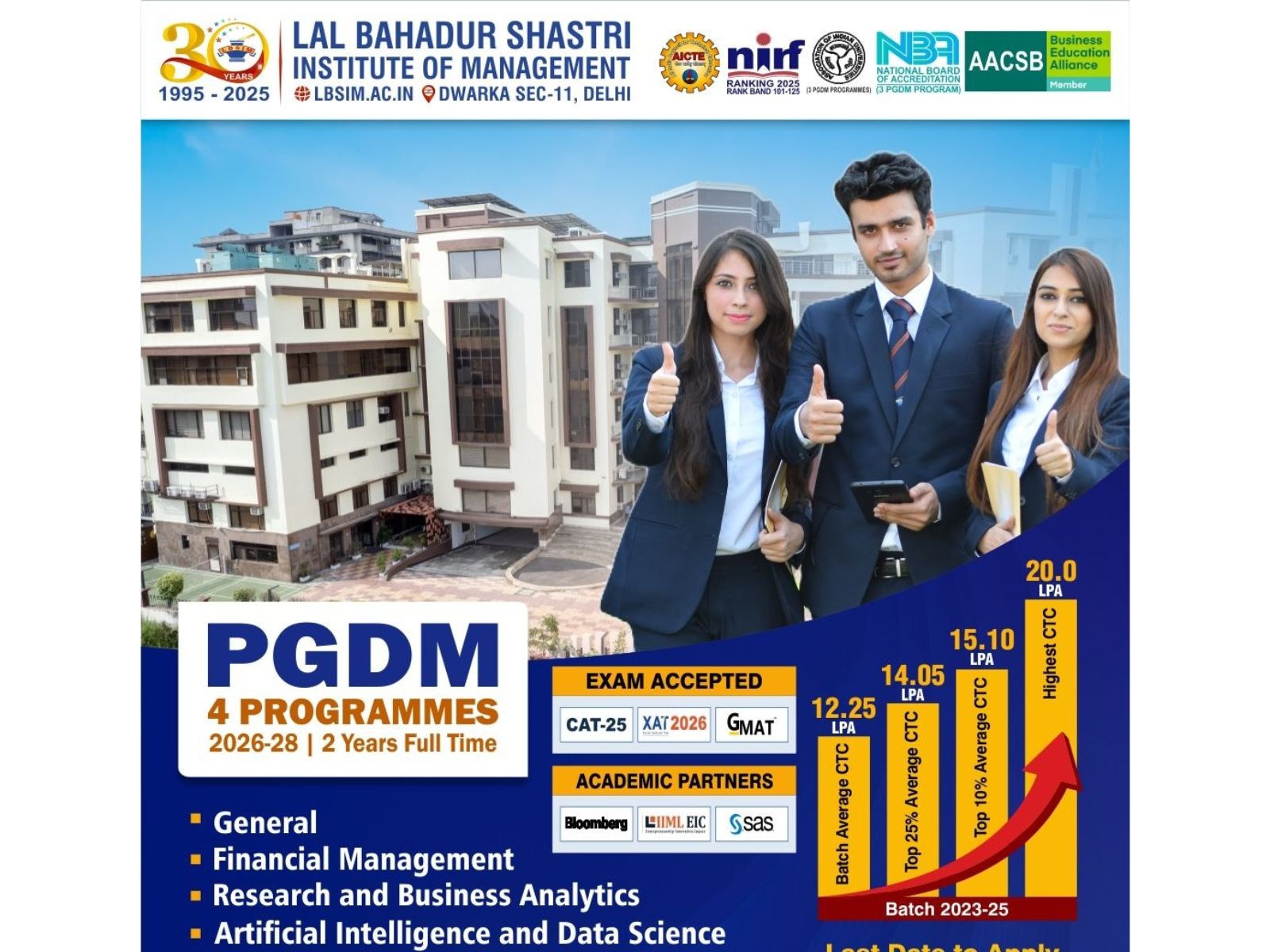 LBSIM GDPI 2026 live: Interviews from 17 Feb to 22 Mar in hybrid mode.