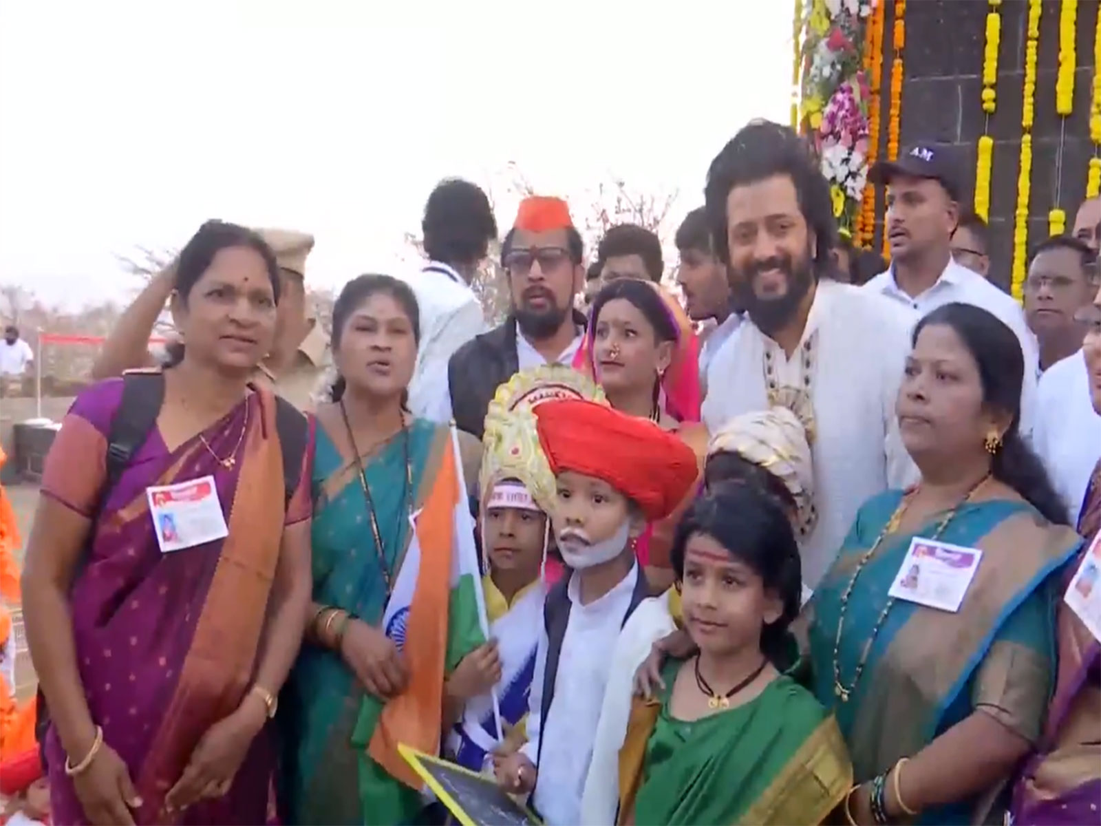 Riteish Deshmukh at Shivneri Fort (Photo/ANI)