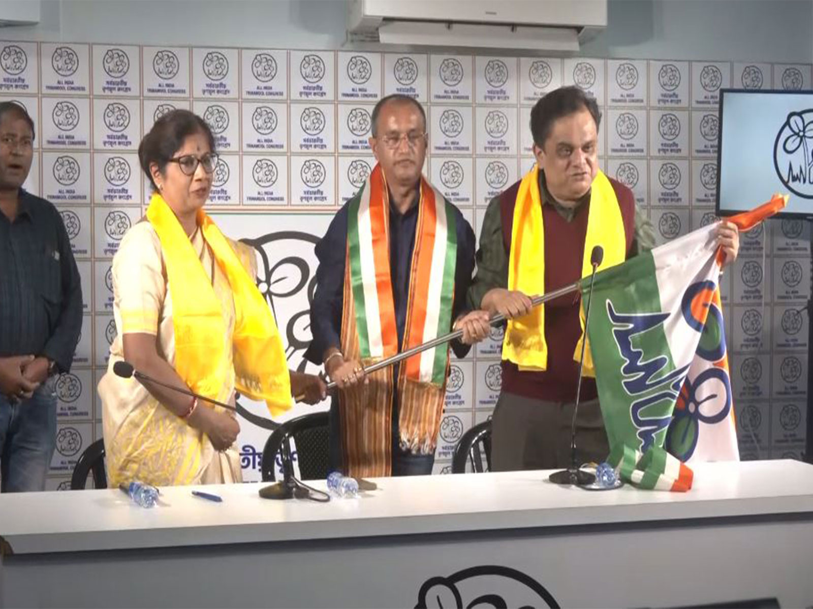 BJP MLA Bishnu Prasad Sharma joins TMC ahead of West Bengal assembly polls (Photo/ANI)