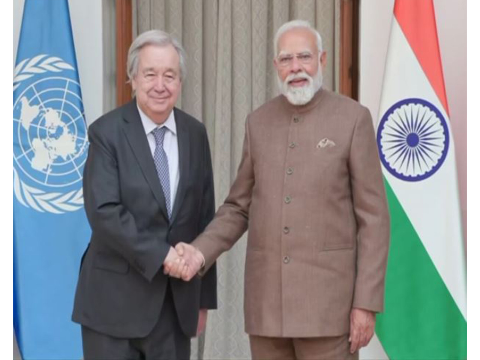 UN Secretary General with PM Modi (Photo/ANI)