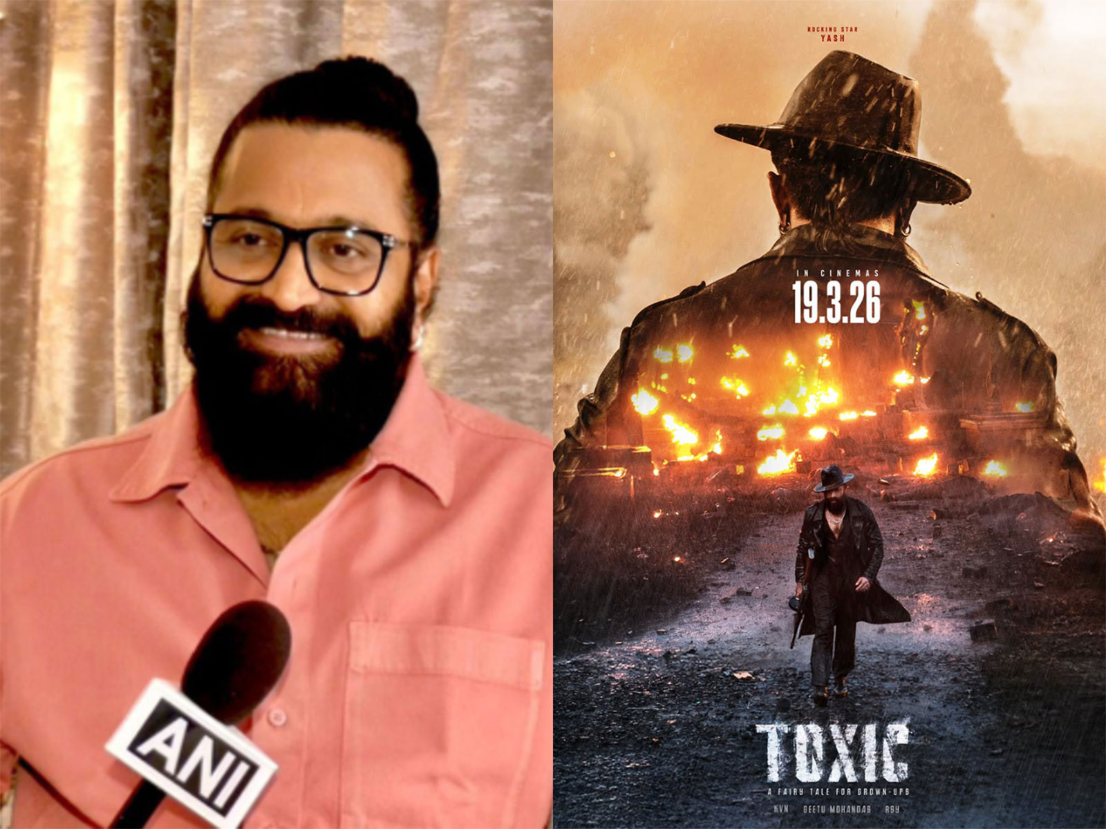 Risabh Shetty, Toxic poster (Photo/ANI, Instagram@kvn.productions)