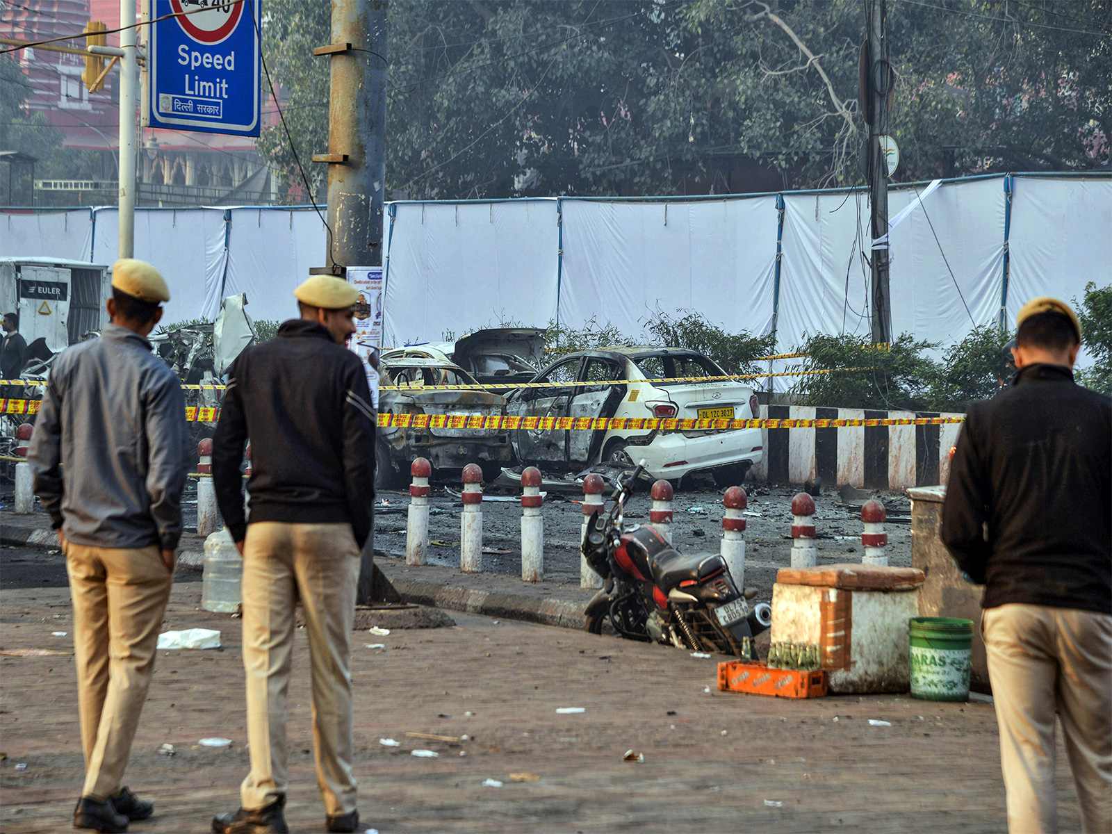 Police personnel at the site of November 2025 Delhi blast (File Photo/ANI) Police personnel at the site of November 2025 Delhi blast (File Photo/ANI)