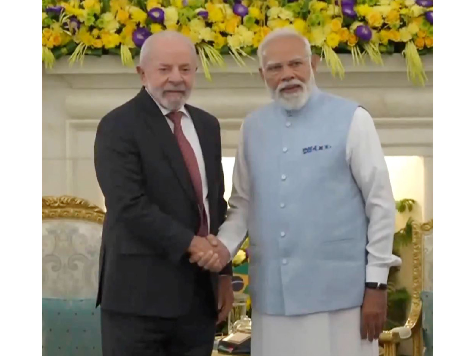 Prime Minister Narendra Modi and Brazilian President Luiz Inacio Lula da Silva (Photo/ANI)