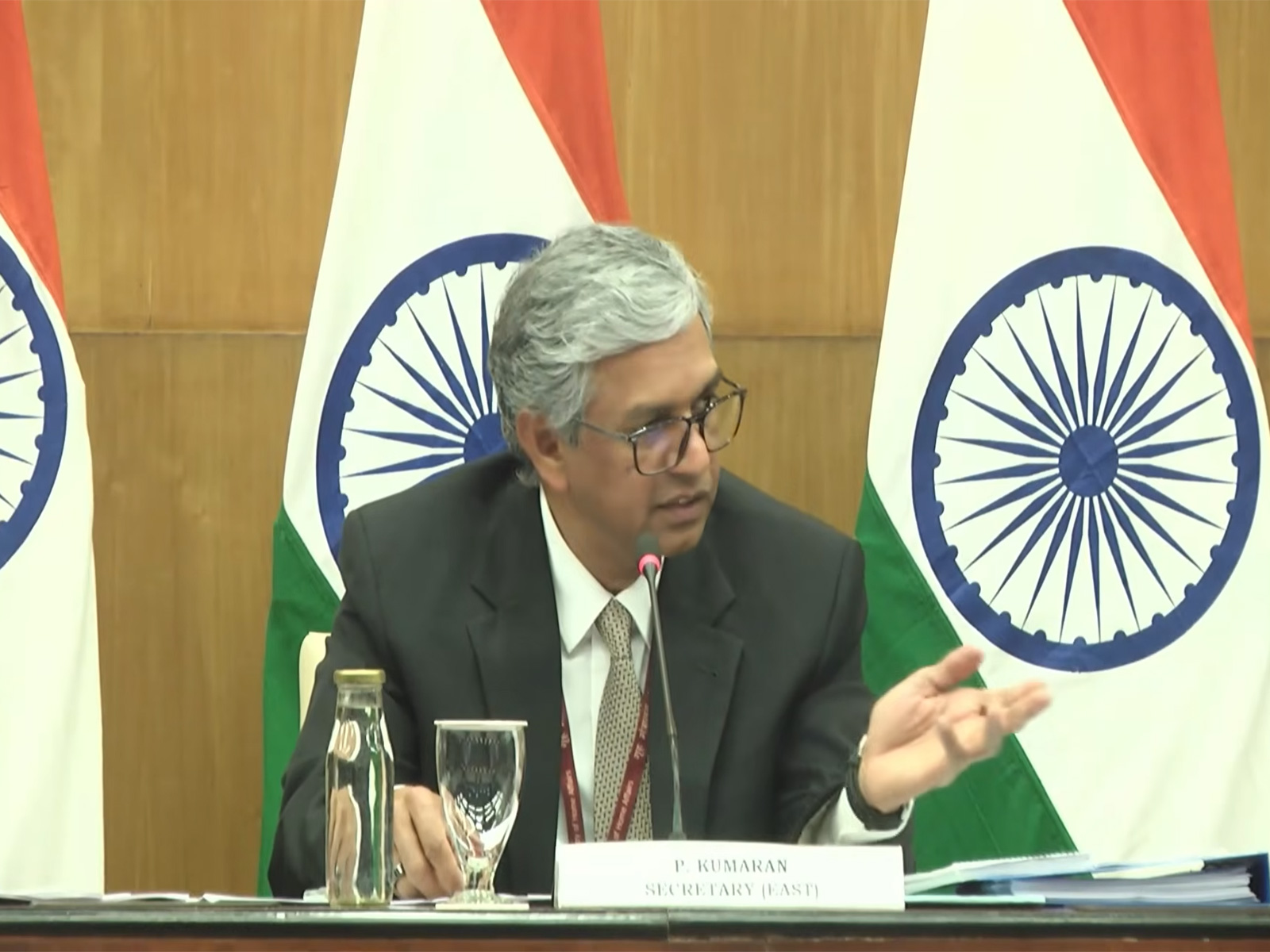 Secretary (East) in the Ministry of External Affairs, P Kumaran (Photo: YouTube@Ministry of External Affairs, India) Secretary (East) in the Ministry of External Affairs, P Kumaran (Photo: YouTube@Ministry of External Affairs, India)