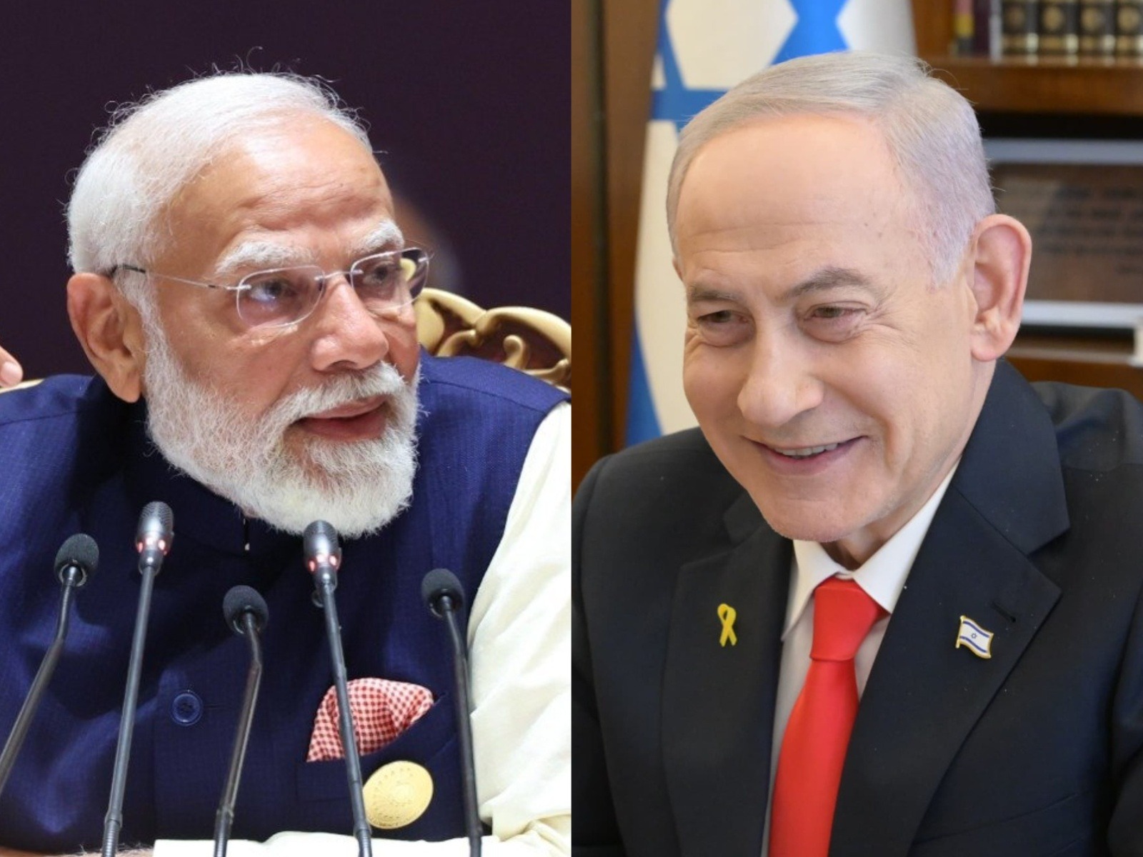 Prime Minister Narendra Modi and Israeli Prime Minister Benjamoin Netanyahu (Photos: X@narendramodi and X@netanyahu)