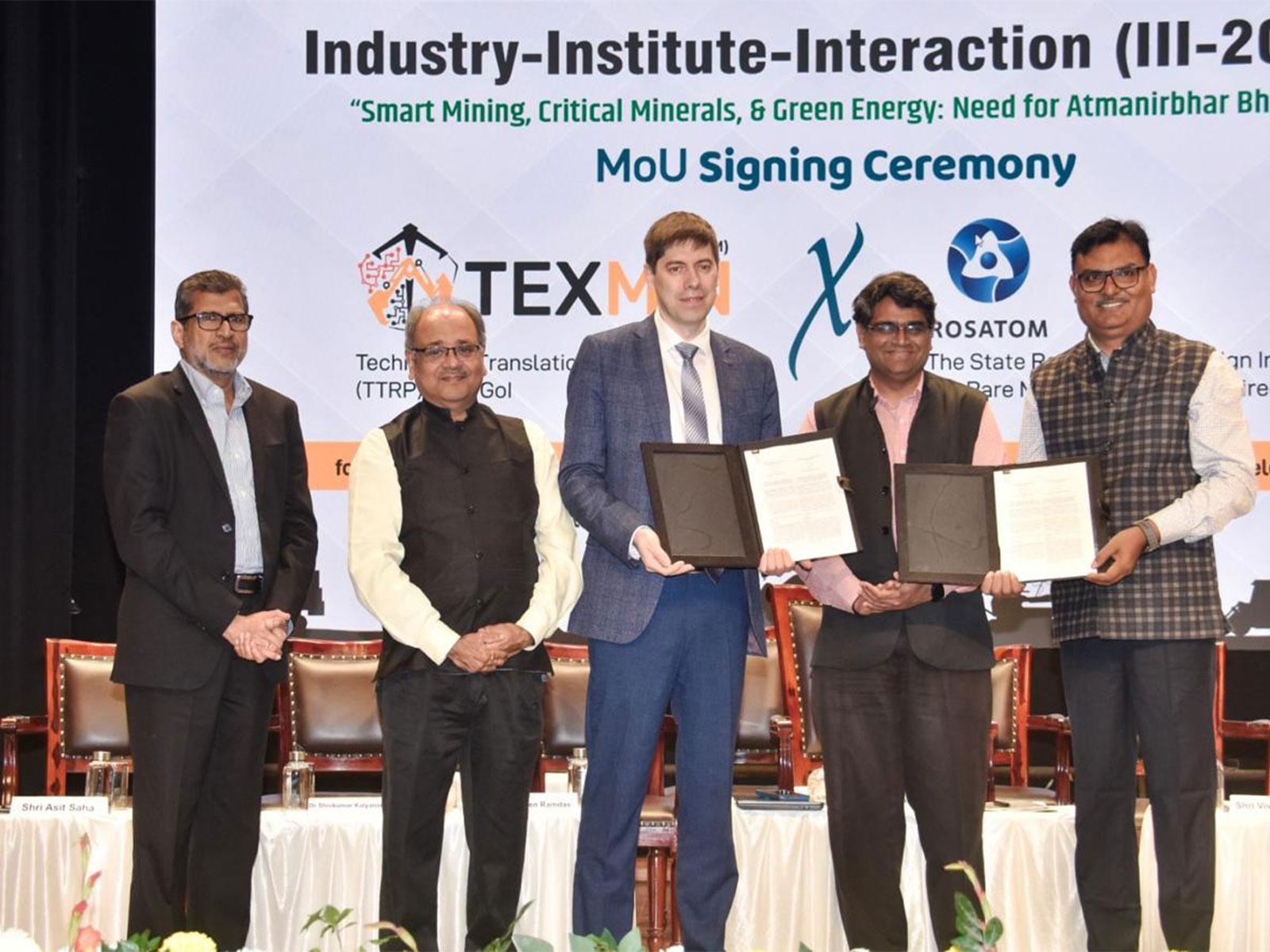 India’s TEXMiN, Russia’s GIREDMET sign pact (Photo/ANI) India’s TEXMiN, Russia’s GIREDMET sign pact (Photo/ANI)