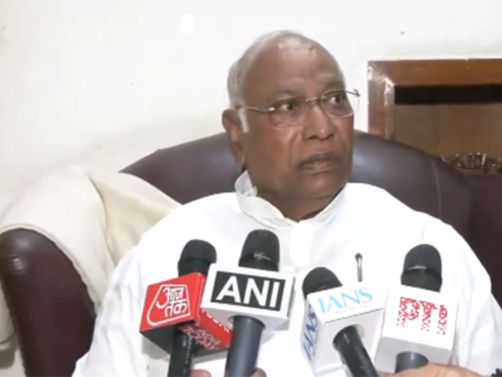 Congress Chief Mallikarjun Kharge (Photo/ANI)