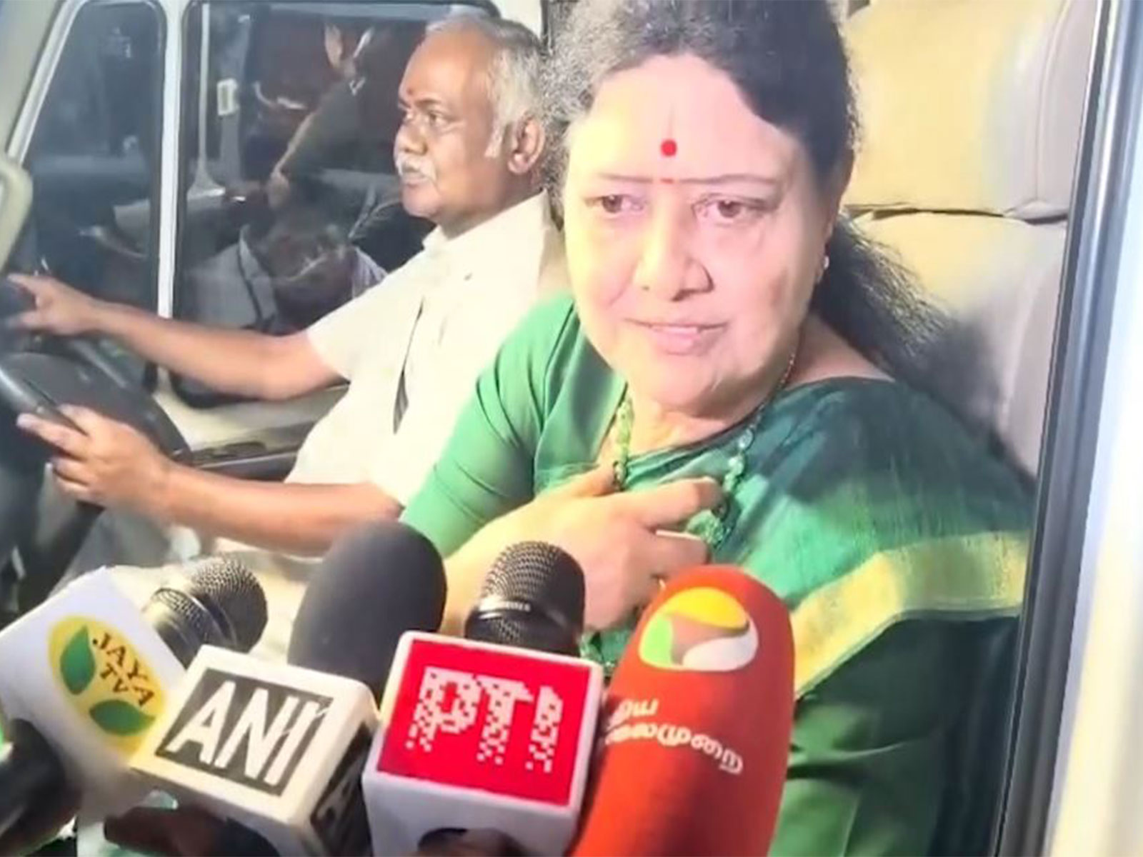 Expelled AIADMK leader VK Sasikala (Photo/ANI) Expelled AIADMK leader VK Sasikala (Photo/ANI)