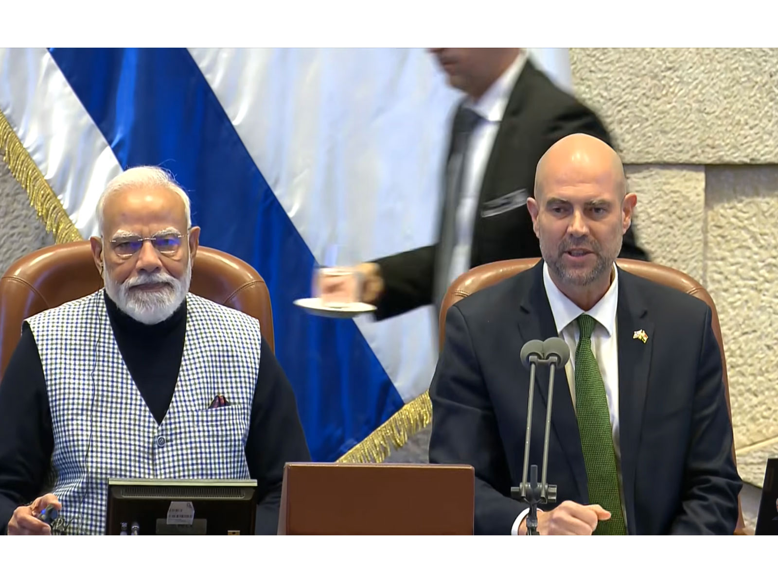 PM Modi in Knesset (Photo: YouTube@Narendra Modi) PM Modi in Knesset (Photo: YouTube@Narendra Modi)
