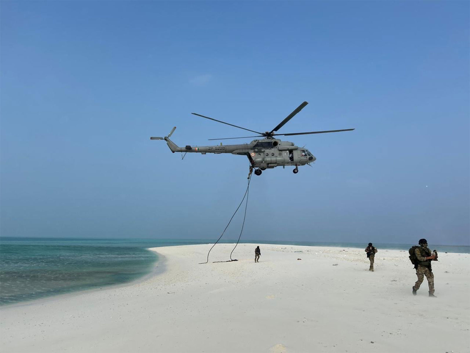Southern Air Command conducts “Kalari Leap” in Lakshadweep (Photo/ X/ @IafSac)