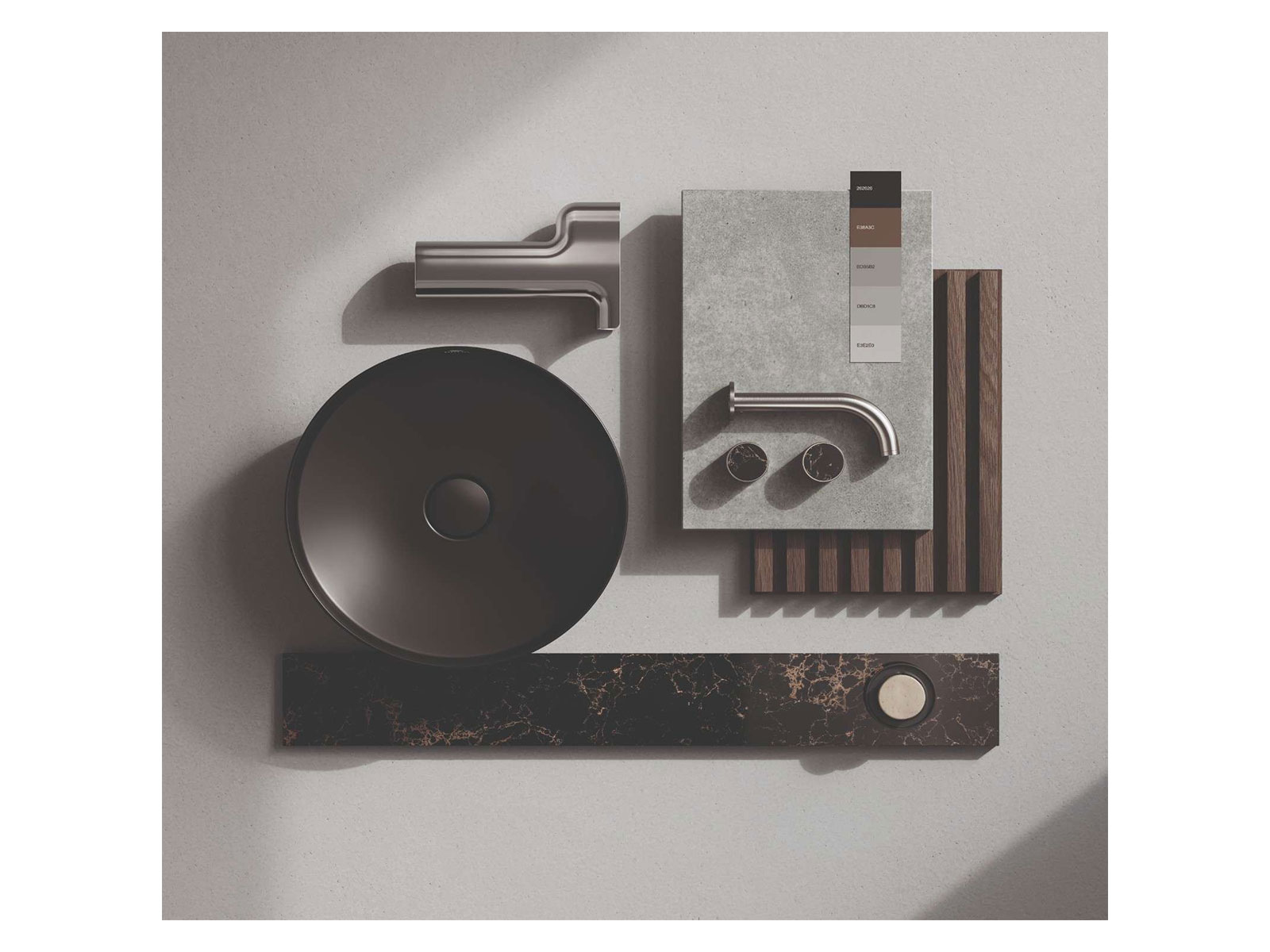 Complete matte black portfolio now available across ceramics, fittings, showers and accessories for fully coordinated bathroom spaces Complete matte black portfolio now available across ceramics, fittings, showers and accessories for fully coordinated bathroom spaces