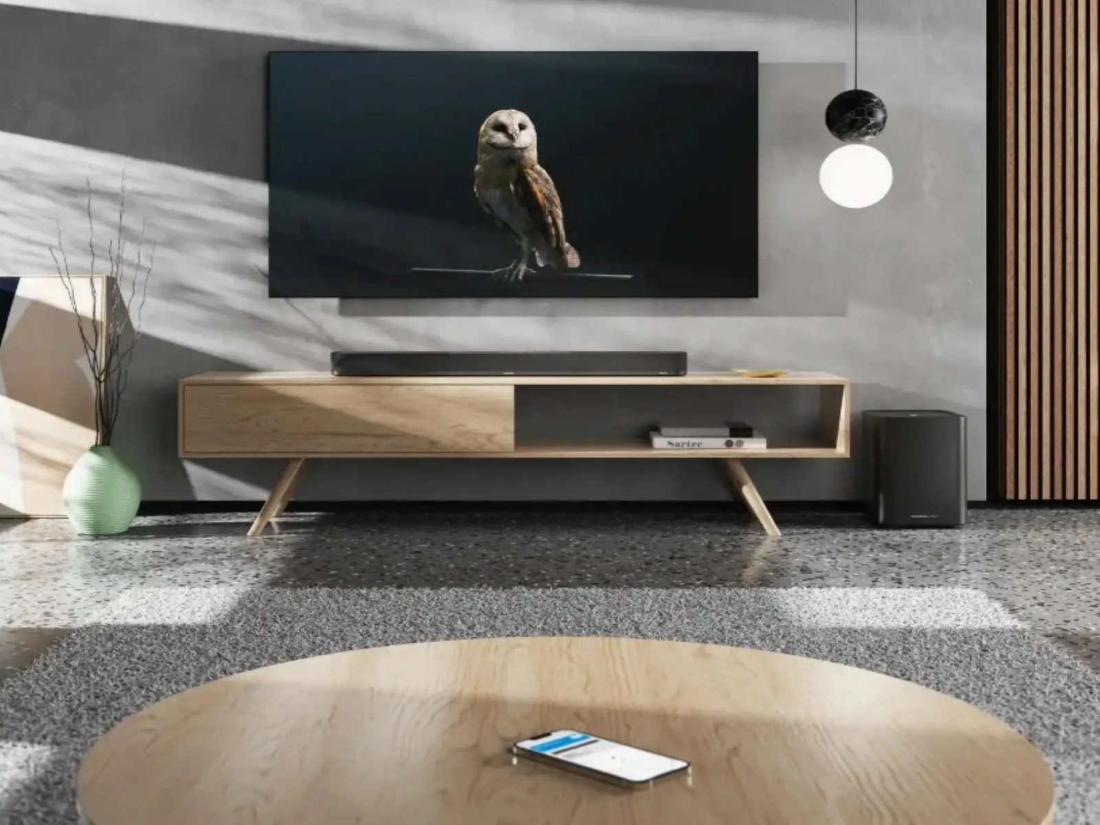 Sennheiser AMBEO Soundbar Plus & Sub (Image source: Sennheiser) Sennheiser AMBEO Soundbar Plus & Sub (Image source: Sennheiser)