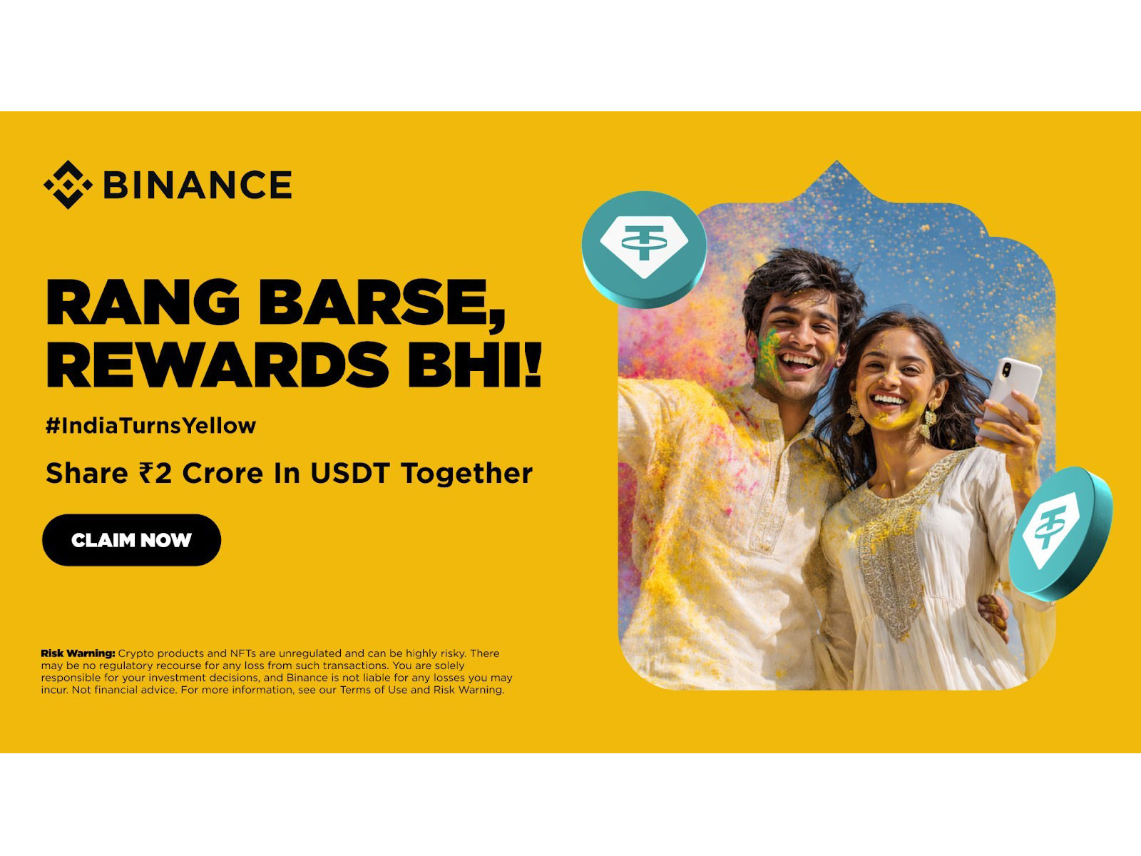 Binance Launches INR 2 Crore Holi Community Campaign for Verified Indian Users