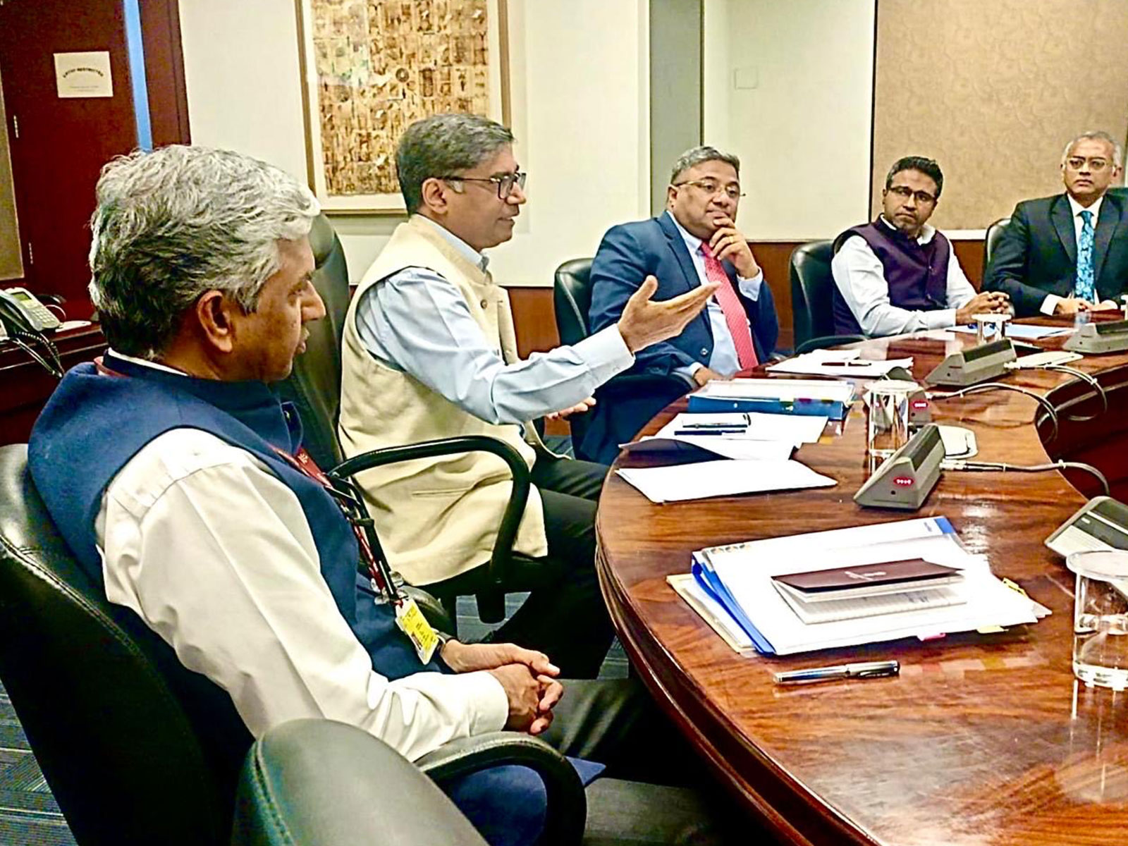 Vikram Misri chairs meeting to discuss implementation of Seva Sankalp resolution (Photo/X@MEAIndia) Vikram Misri chairs meeting to discuss implementation of Seva Sankalp resolution (Photo/X@MEAIndia)