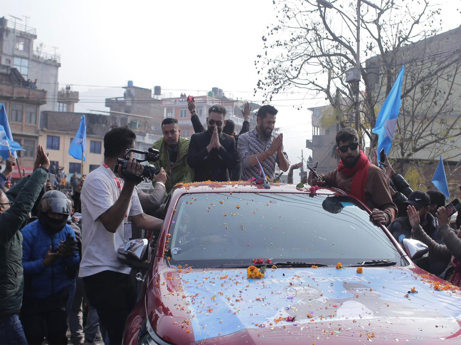 Balen Shah launches campaign in Kathmandu as election draws close (Photo/ANI)