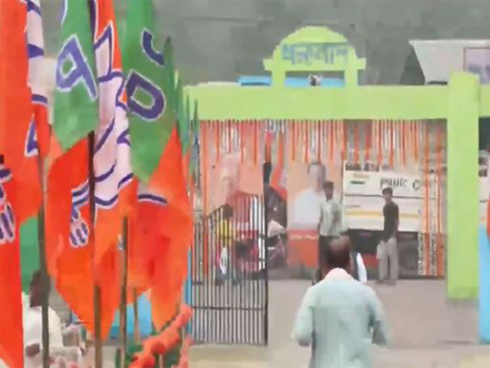 Preparations ahead of 'Jan Ashirwad Yatra' (Photo/ANI) Preparations ahead of 'Jan Ashirwad Yatra' (Photo/ANI)