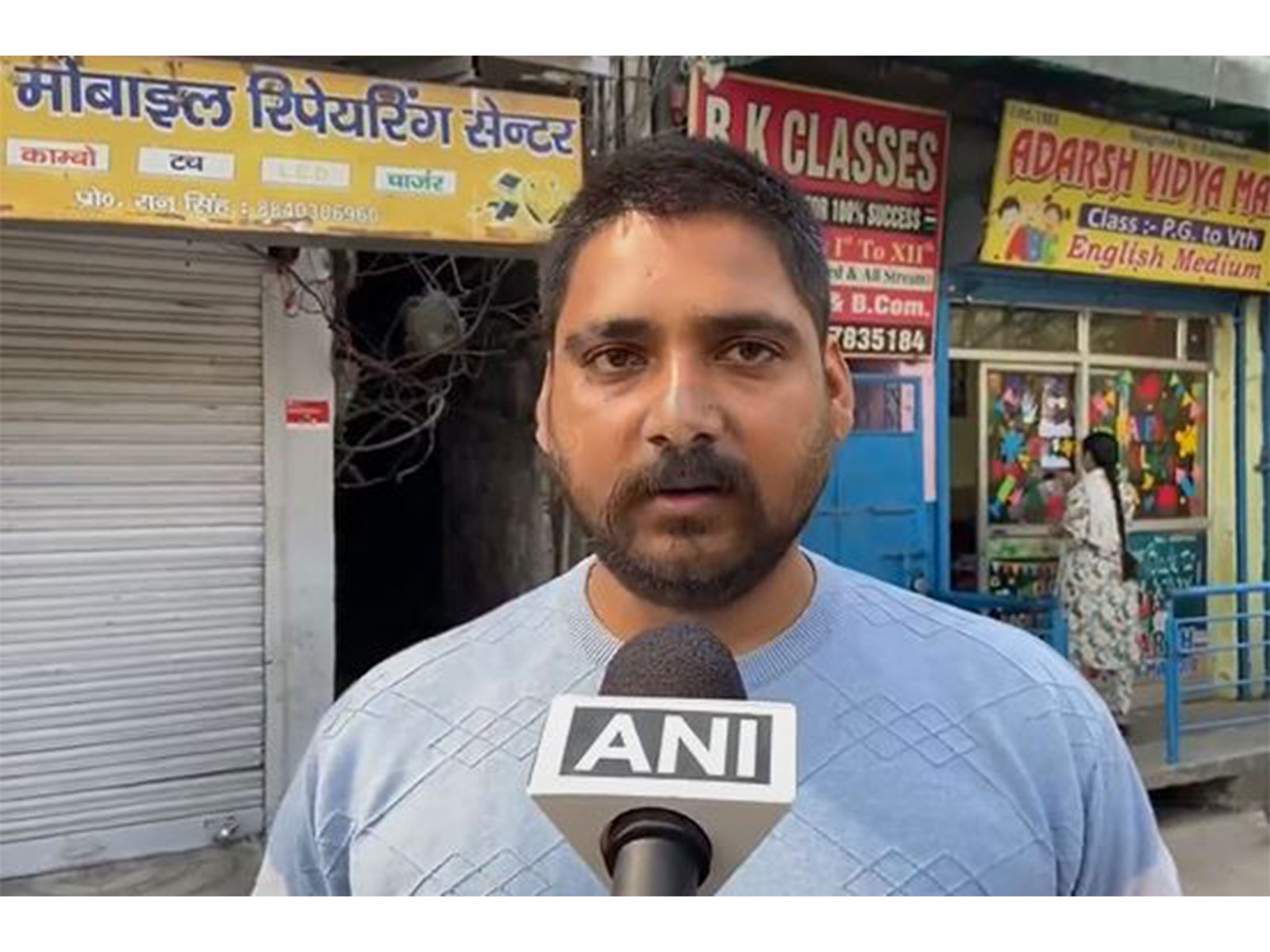 Injured bike rider Vishal Tripathi in Lamborghini crash (Photo/ANI)