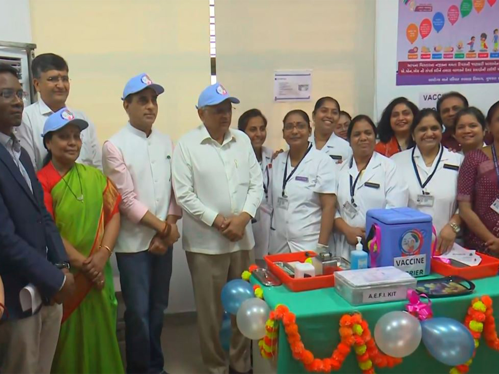 Gujarat CM Bhupendra Patel launches statewide free HPV vaccination mega campaign from Sola Civil Hospital, Ahmedabad (Photo: x/@Bhupendrapbjp)