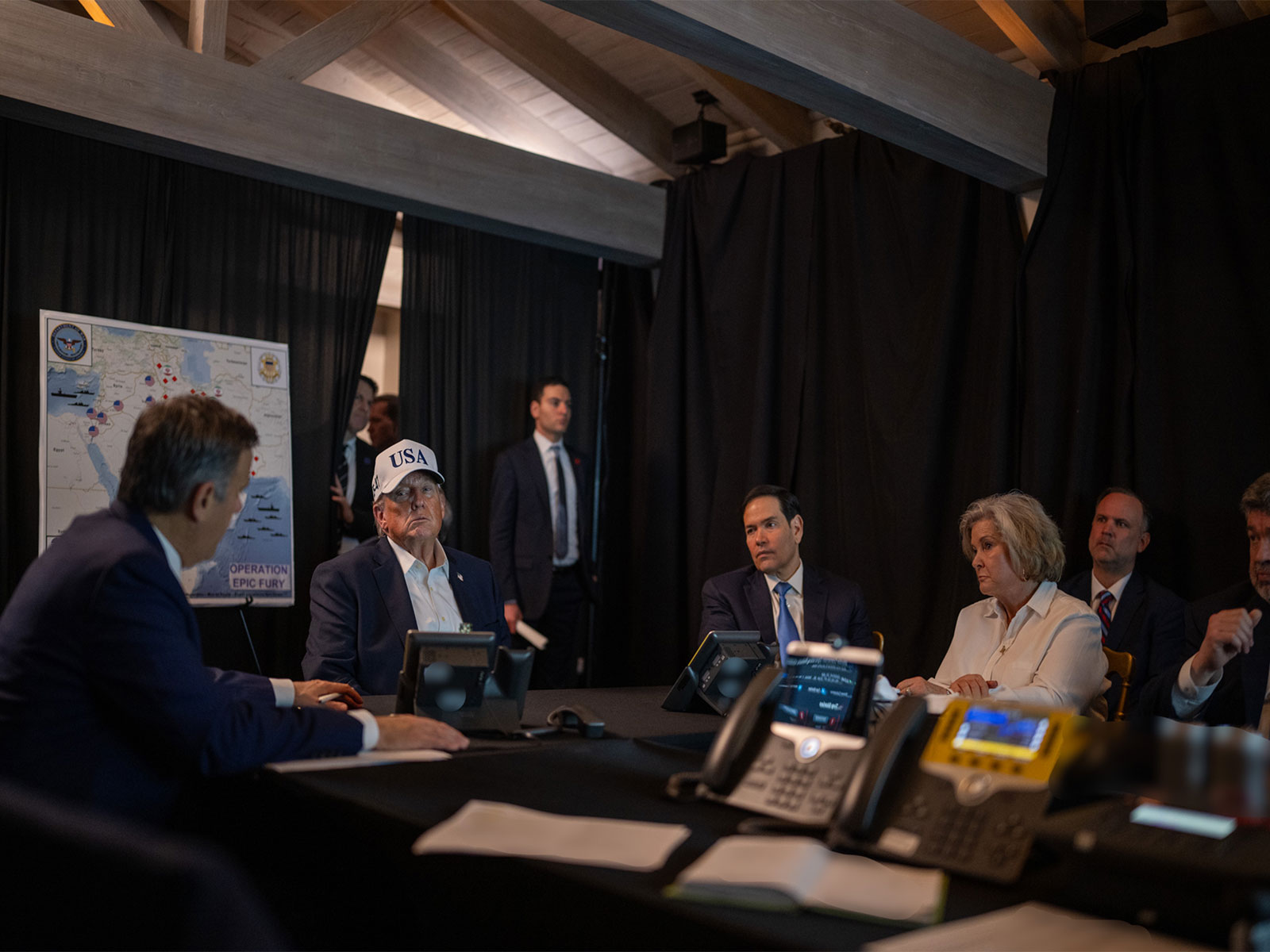 President Trump monitors US military action in Iran (Photo/X@WhiteHouse)