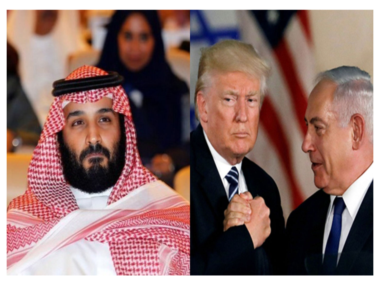 Saudi Crown Prince Mohammad bin Salman (L), US President Donald Trump (C) and Israeli Prime Minister Benjamin Netanyahu (R) (File Photo/ Reuters) Saudi Crown Prince Mohammad bin Salman (L), US President Donald Trump (C) and Israeli Prime Minister Benjamin Netanyahu (R) (File Photo/ Reuters)