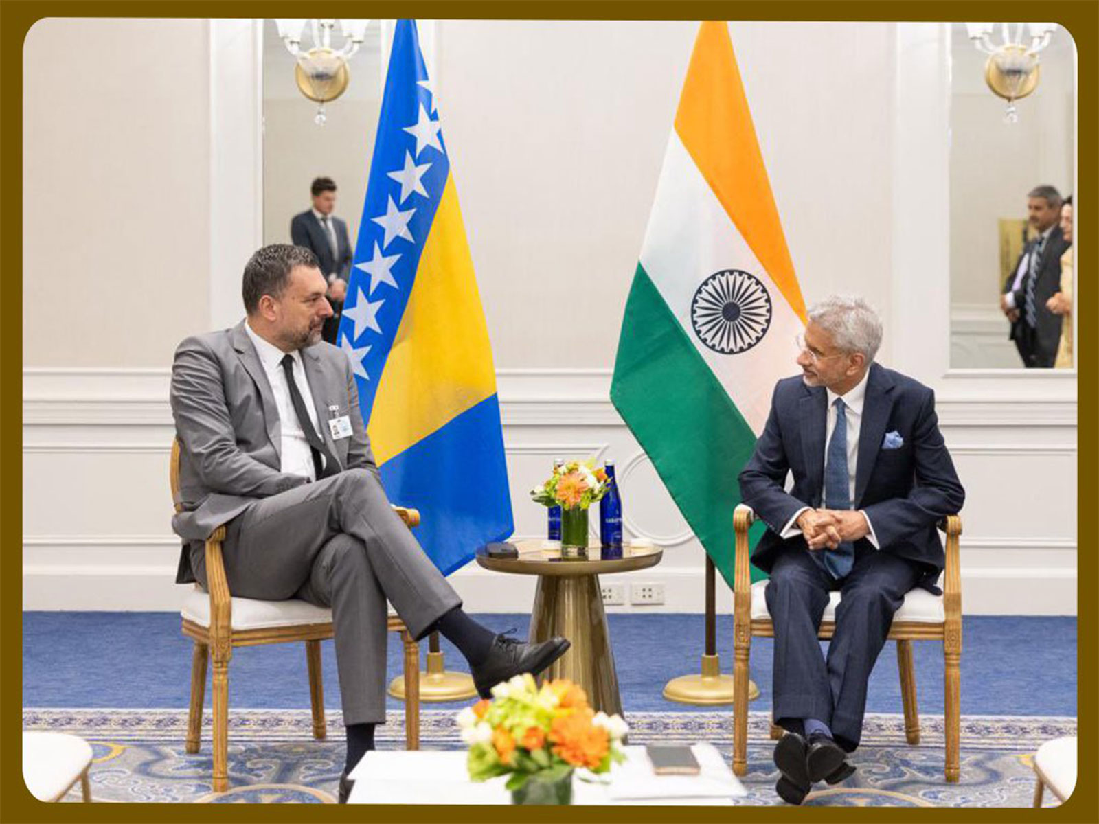 External Affairs Minister S Jaishankar with Bosnia and Herzegovina FM Elmedin Konaković (Photo/X/@DrSJaishankar) External Affairs Minister S Jaishankar with Bosnia and Herzegovina FM Elmedin Konaković (Photo/X/@DrSJaishankar)