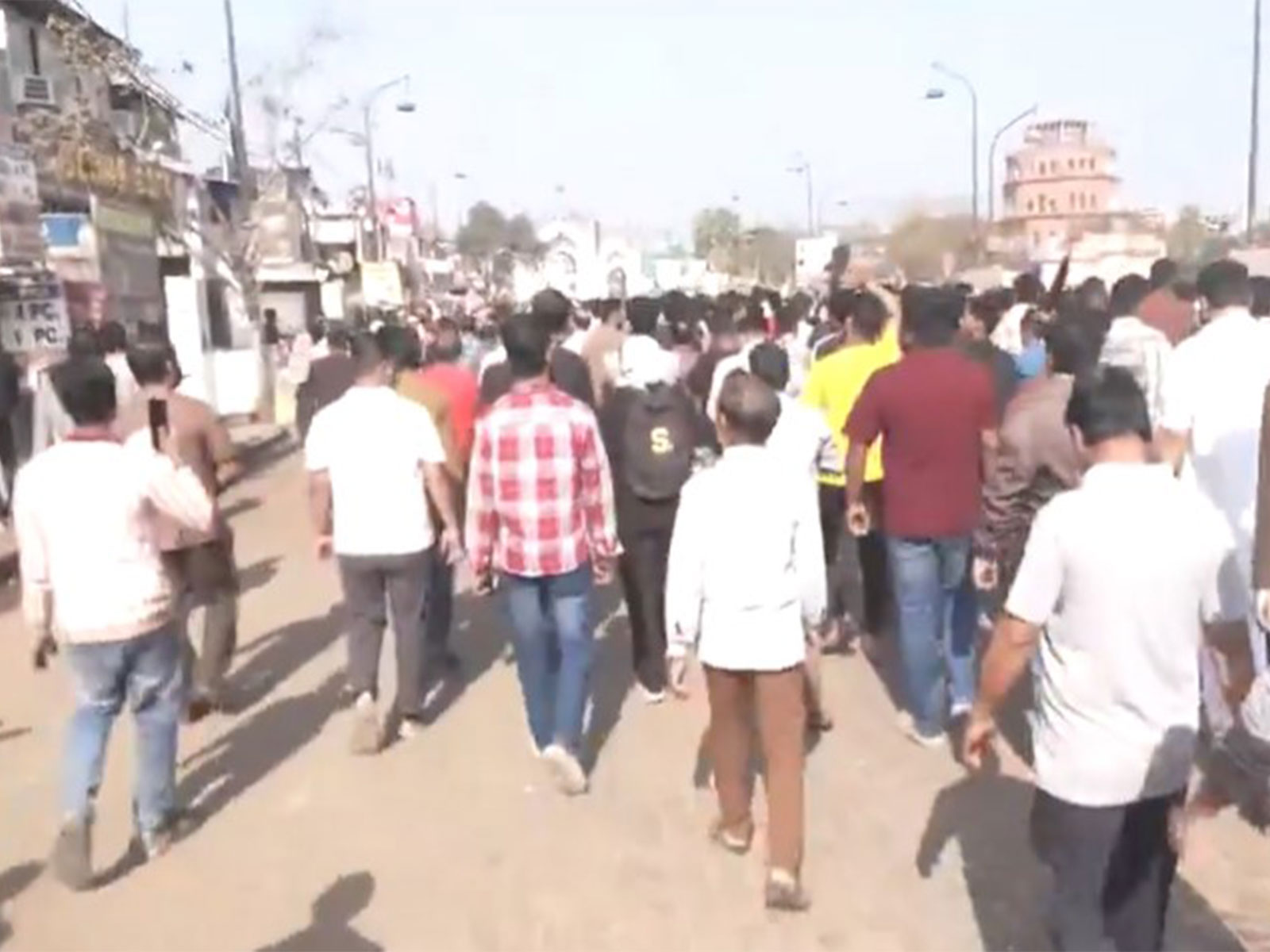 Visual from the streets in Lucknow (Photo/ANI)