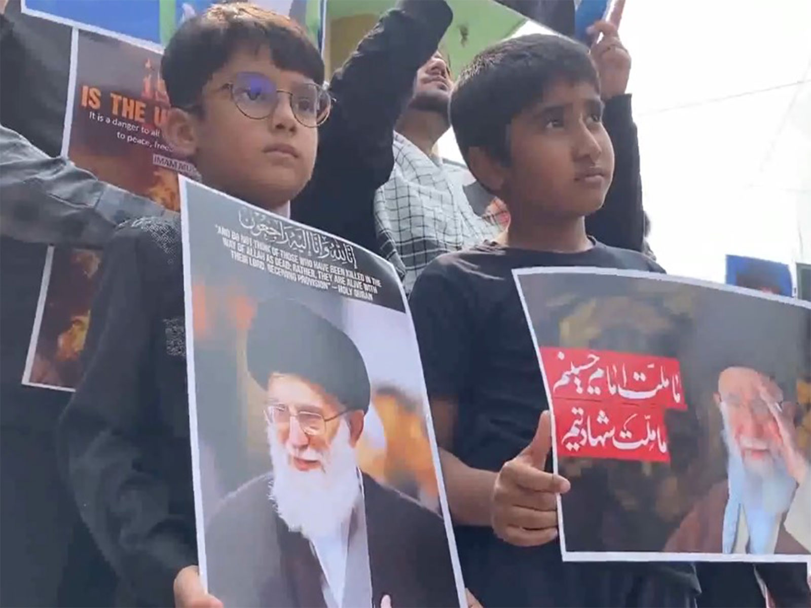 Tanzeem-e-Jaffery organises protest rally against US and Israel after death of  Ayatollah Ali Khamenei (Photo/ANI)