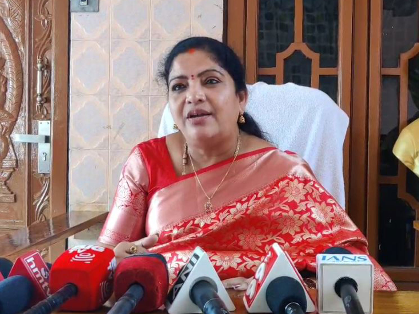 Andhra Pradesh Women & Child Welfare and Tribal Welfare Minister Gummadi Sandhyarani (Photo/ANI)