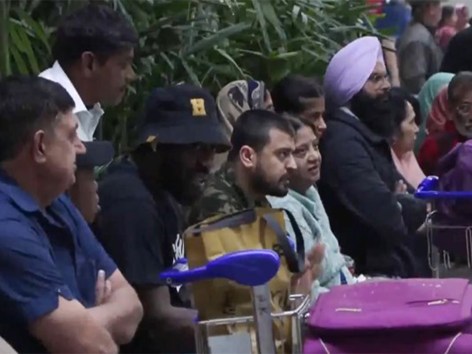 Passengers stranded at IGI airport Delhi (Photo/ANI)