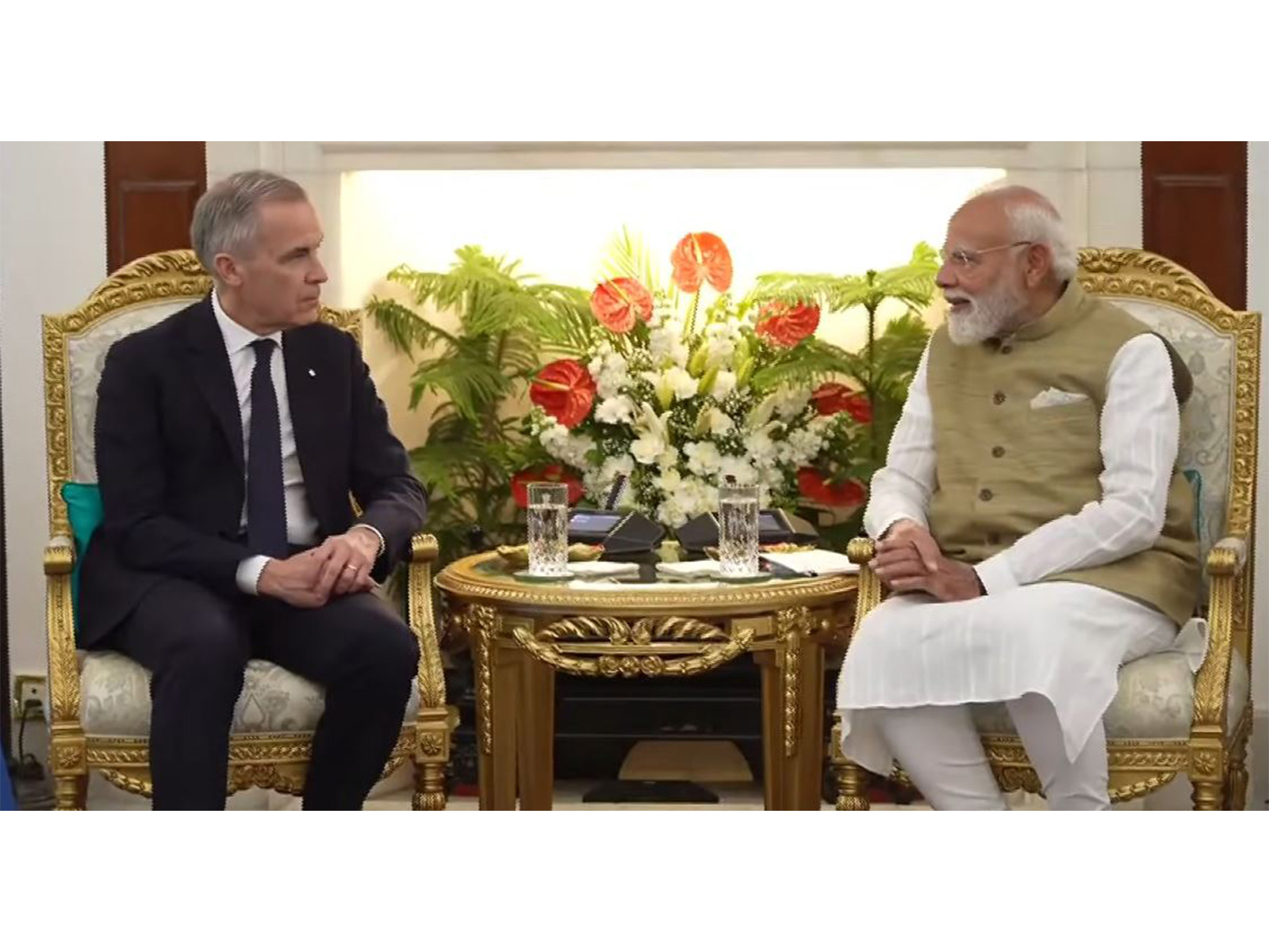 PM Modi holds bilateral talks with Canadian PM Carney (Photo/Youtube@NarendraModi) PM Modi holds bilateral talks with Canadian PM Carney (Photo/Youtube@NarendraModi)