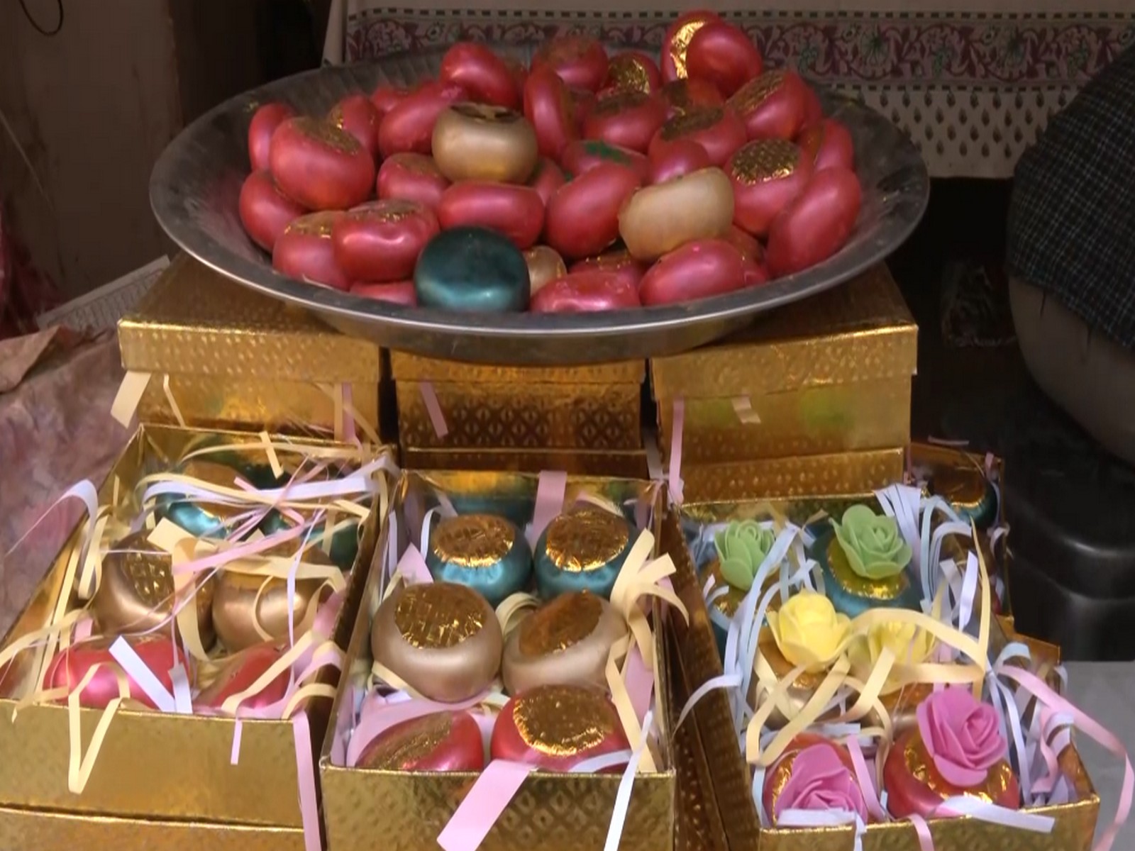 Gulal Gota preparations in Jaipur (Photo/ANI)