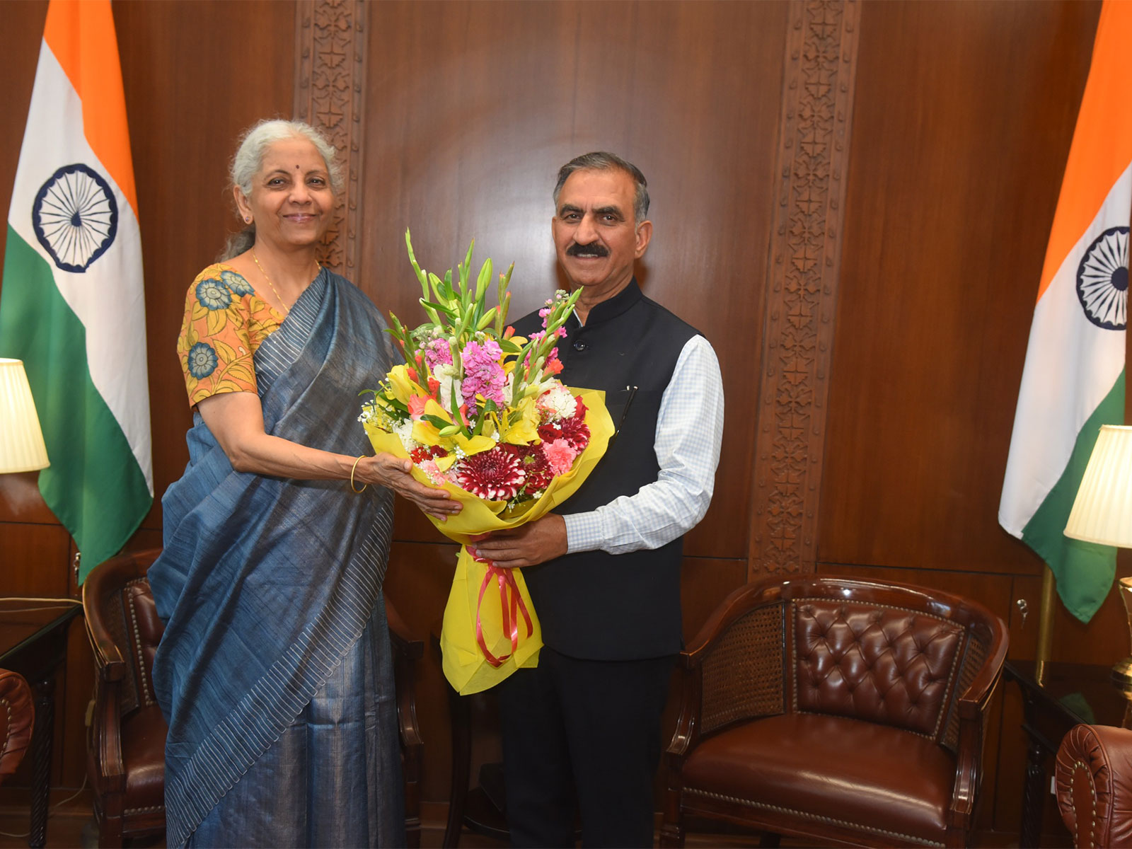 Himachal CM meets Union Finance Minister (Photo/HP CMO) Himachal CM meets Union Finance Minister (Photo/HP CMO)