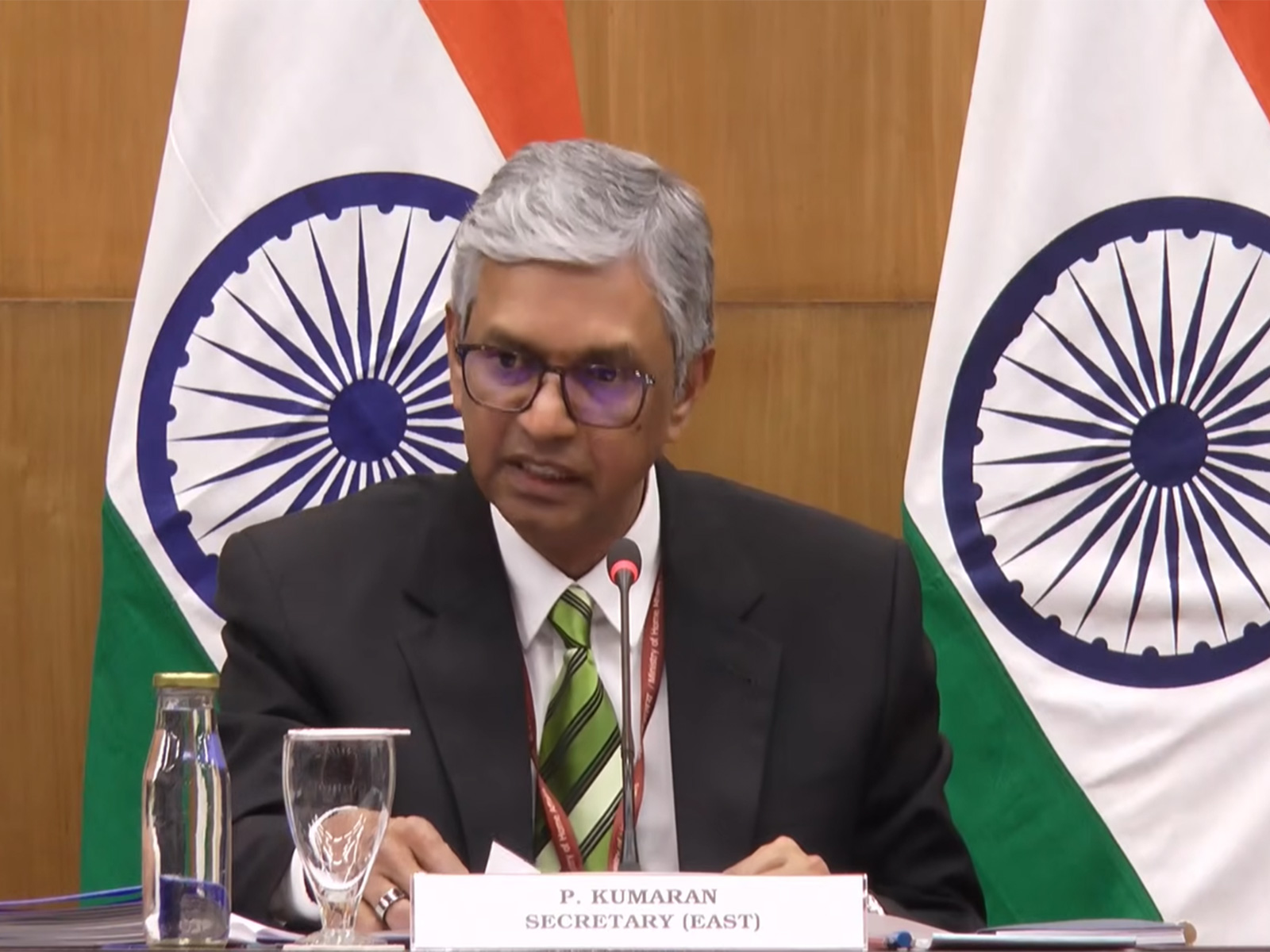 P Kumaran, Ministry of External Affairs Secretary (East) (Photo: YouTube@Ministry of External Affairs, India) P Kumaran, Ministry of External Affairs Secretary (East) (Photo: YouTube@Ministry of External Affairs, India)