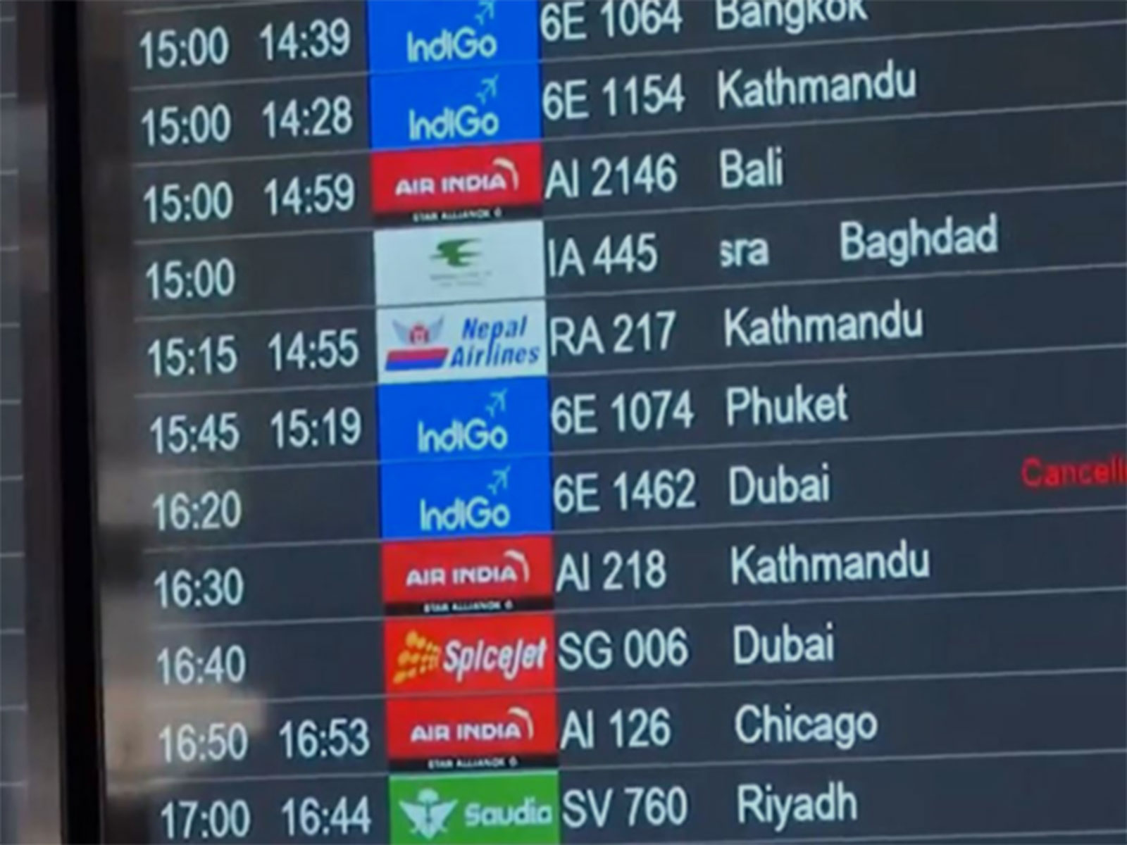 Visual from the IGI Airpot (Photo/ANI)