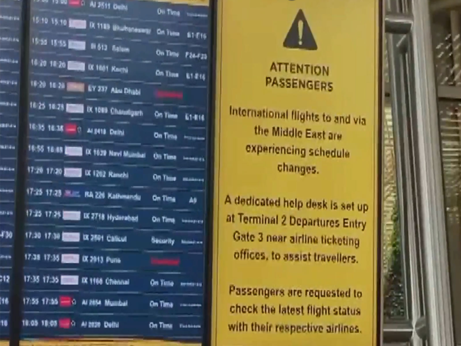 Visuals from Bengaluru Airport (photo/ANI) Visuals from Bengaluru Airport (photo/ANI)